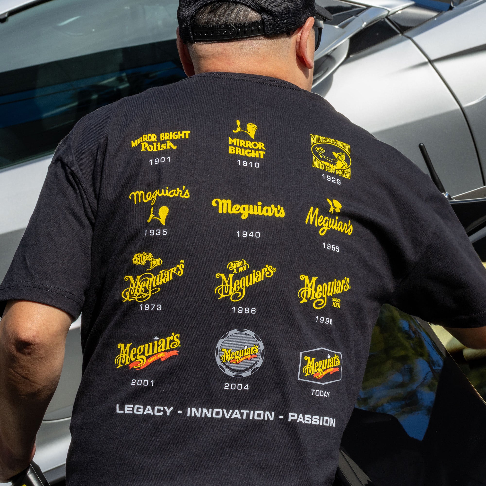 Meguiar's Logo Evolution Tee – Reflecting 125 Years of Passion