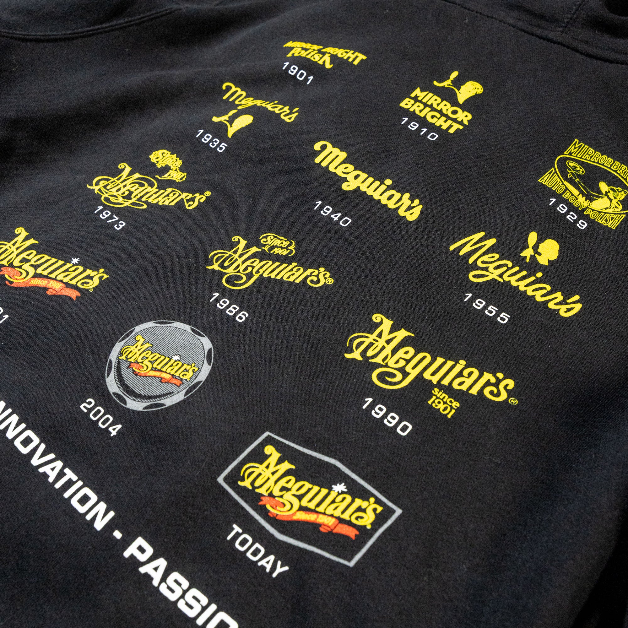Meguiar's Logo Evolution Hoodie - Reflecting 125 Years of Passion