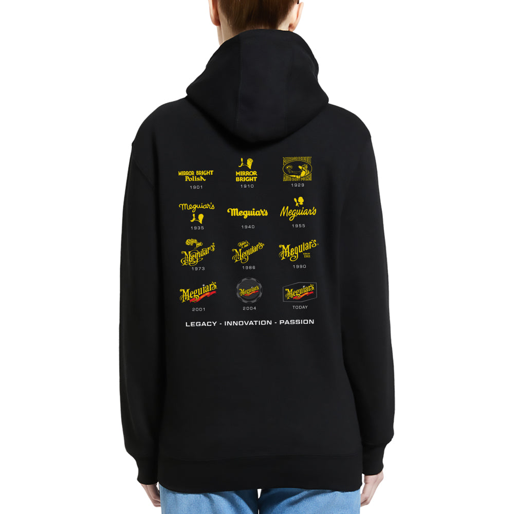 Meguiar's Logo Evolution Hoodie - Reflecting 125 Years of Passion