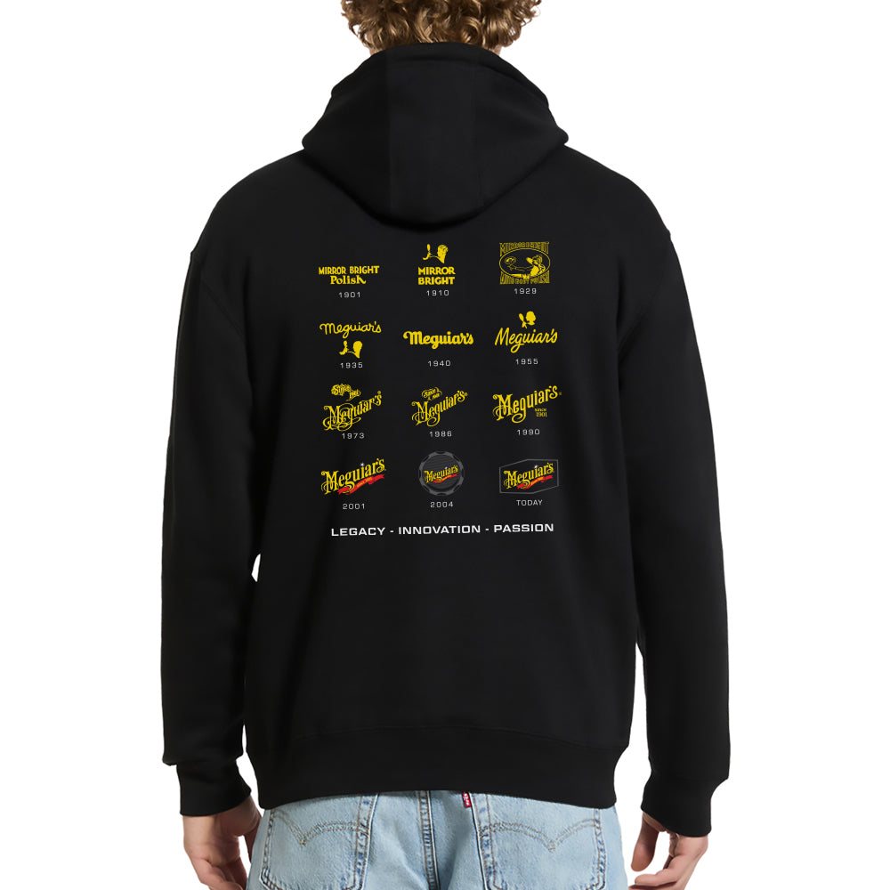 Meguiar's Logo Evolution Hoodie - Reflecting 125 Years of Passion