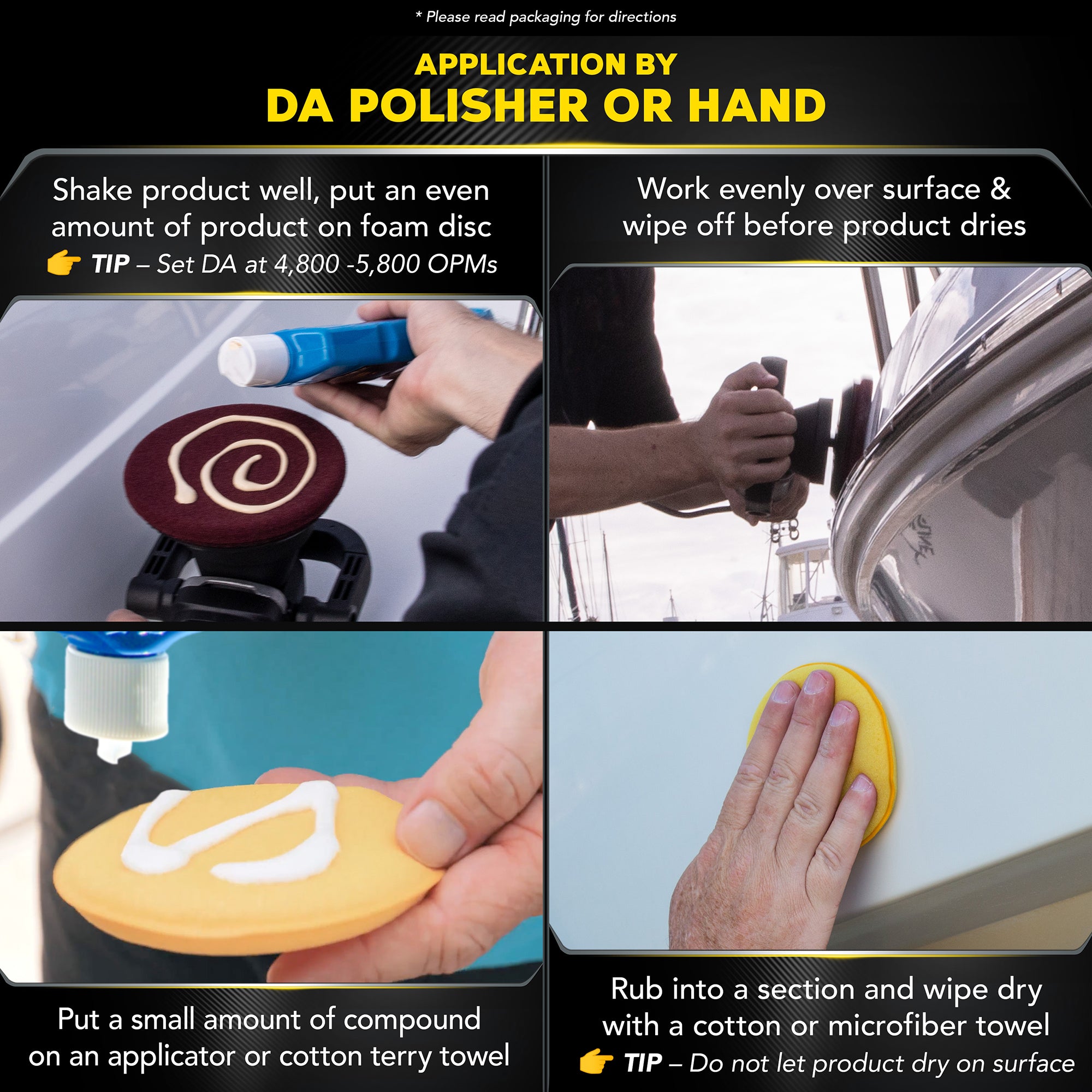 Meguiar's Marine/RV Mirror Glaze HD Oxidation Remover, #49 - 16 oz.