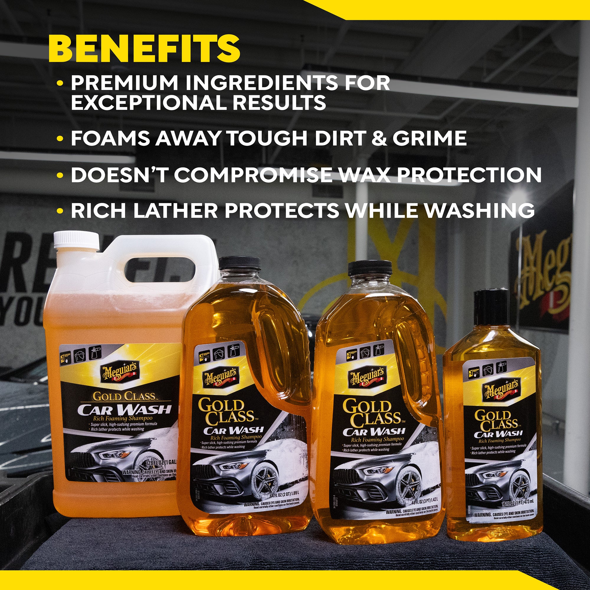 Meguiar's Gold Class Car - Rich Foaming Shampoo - 64 oz