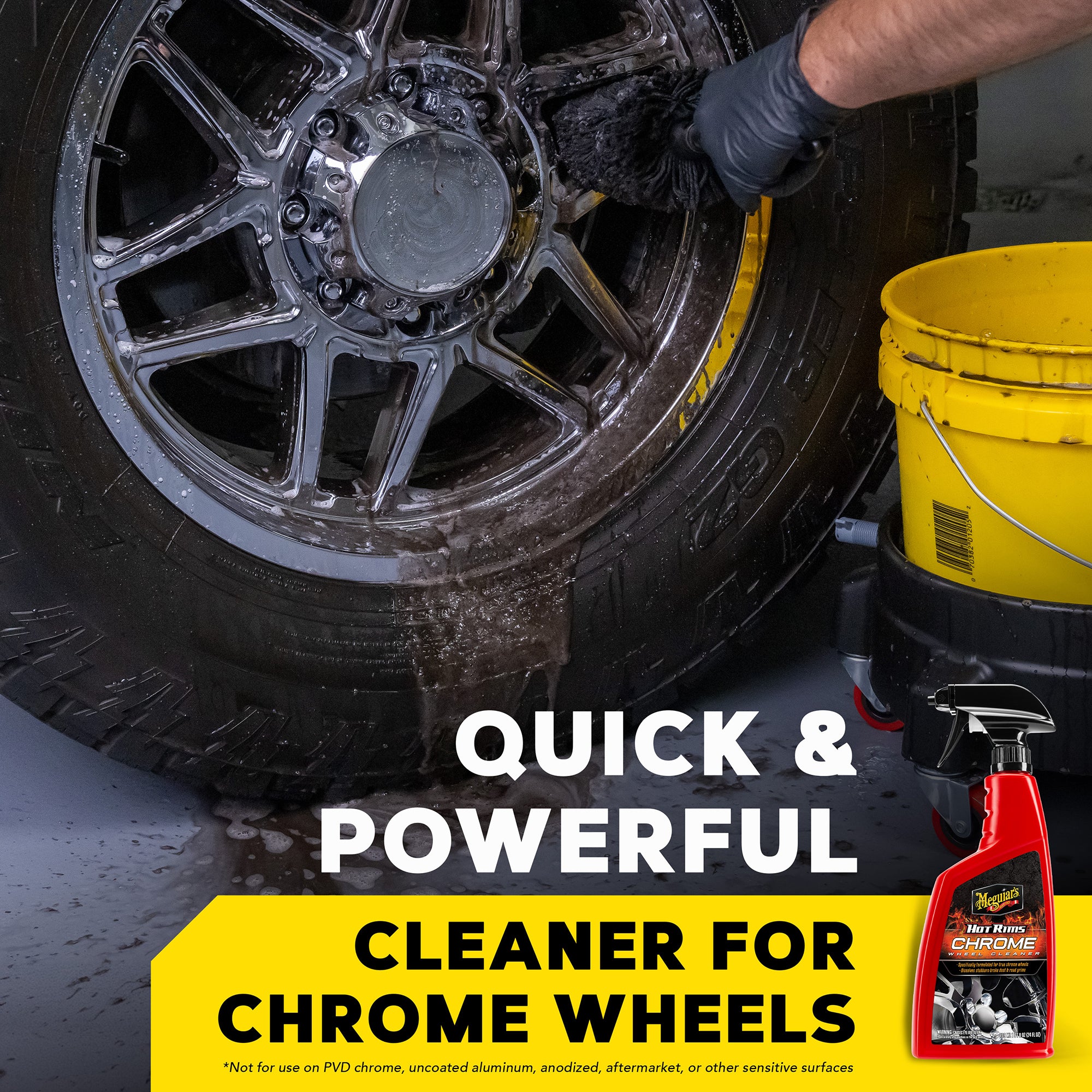 Meguiar's Hot Rims Chrome Wheel Cleaner - 24 oz.