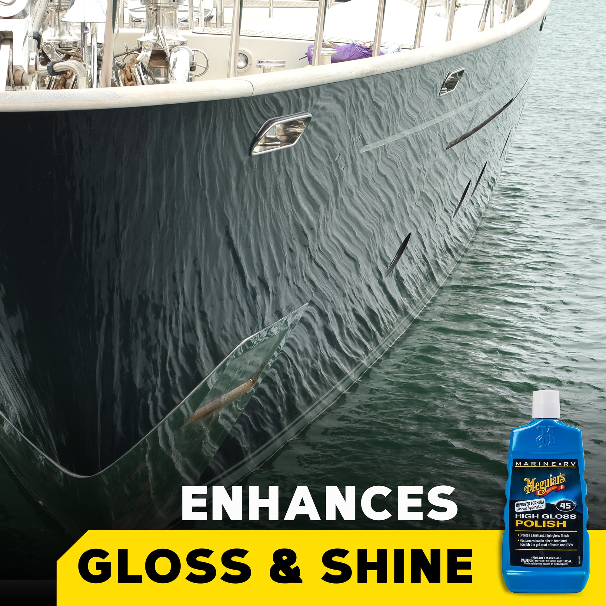 Meguiar's Marine/RV Polish & Gloss Enhancer, #45 - 16 oz.