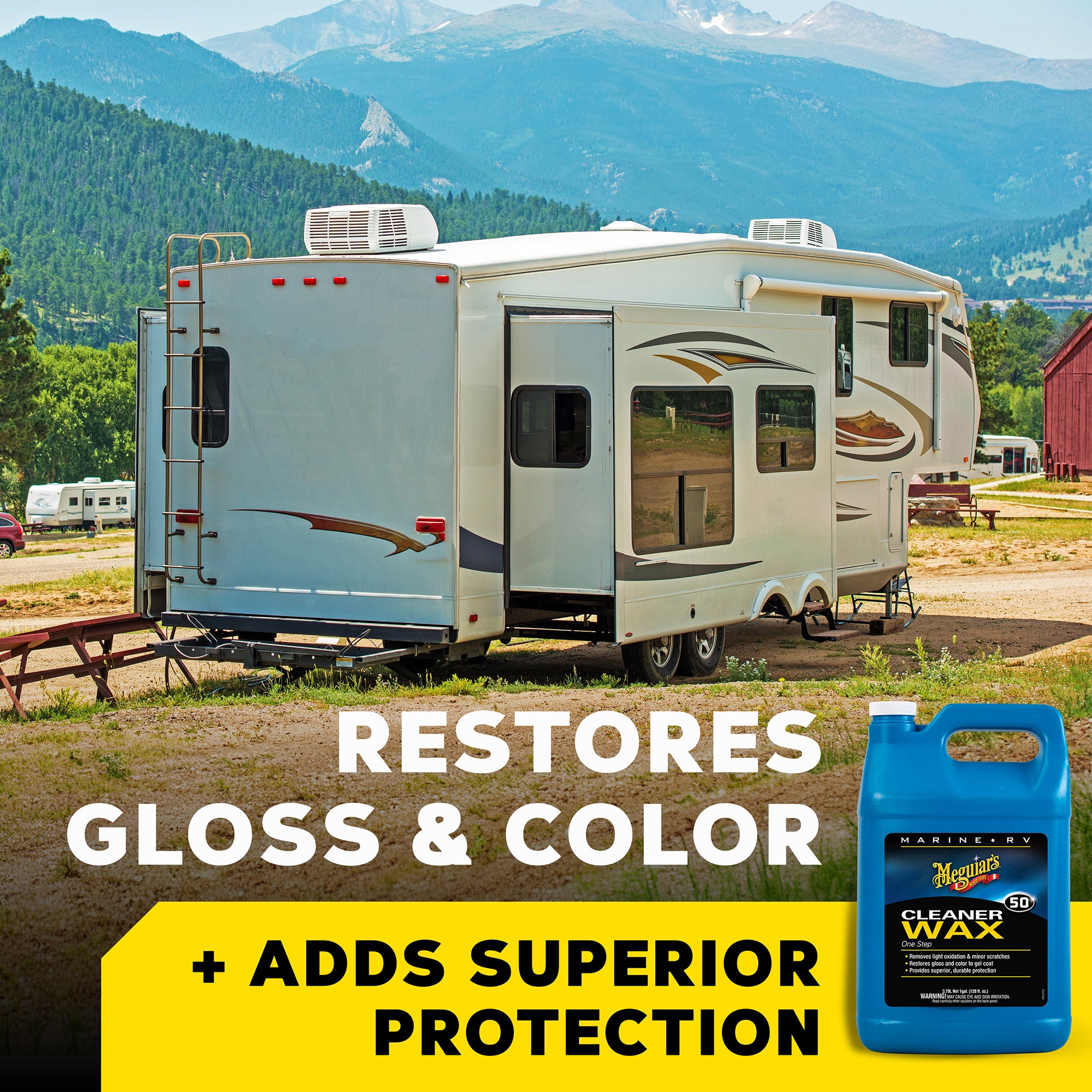 Meguiar's Marine/RV One Step Cleaner Wax, #50 - 1 gal.