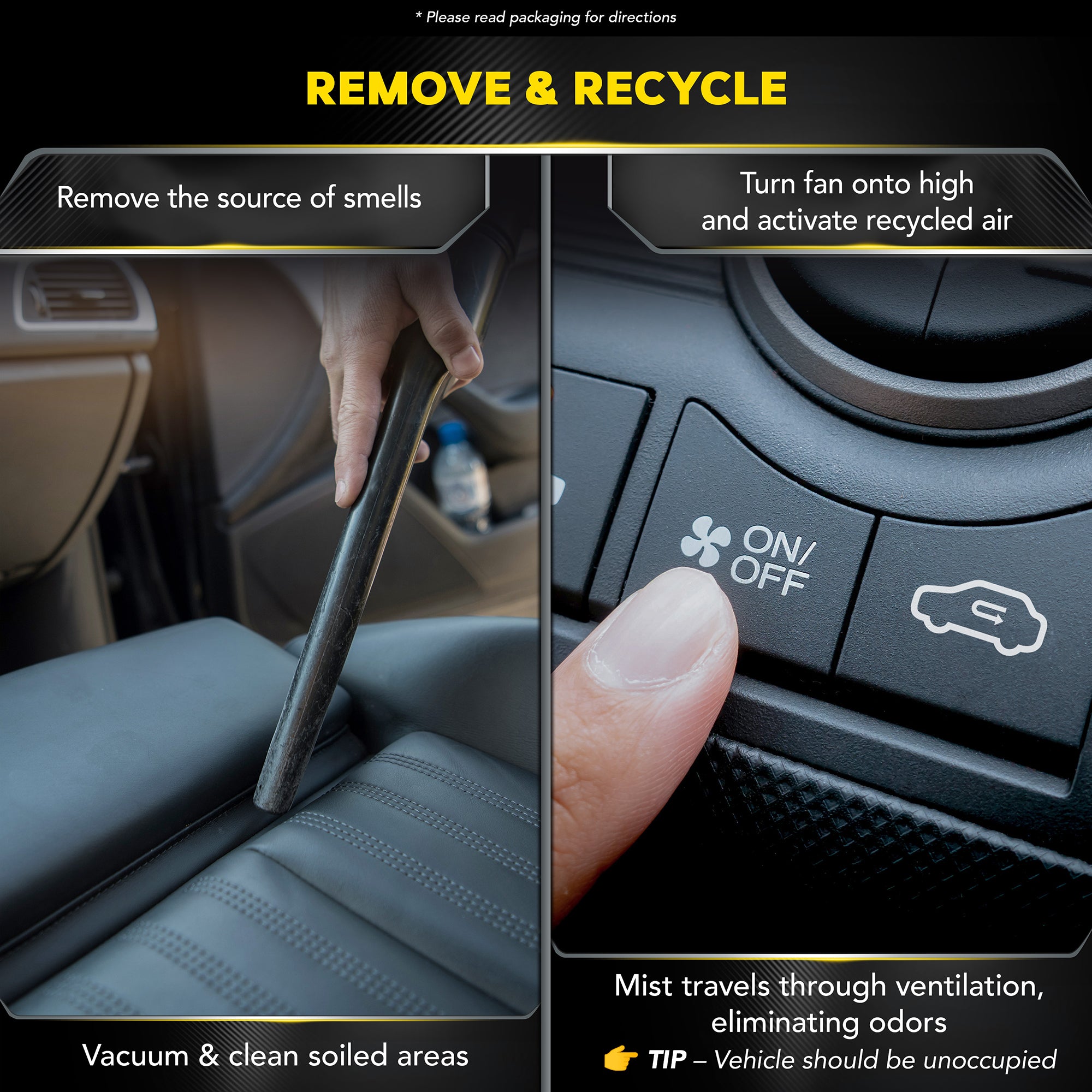 Meguiar's Whole Car Air Refresher Odor Eliminator - Black Chrome Scent