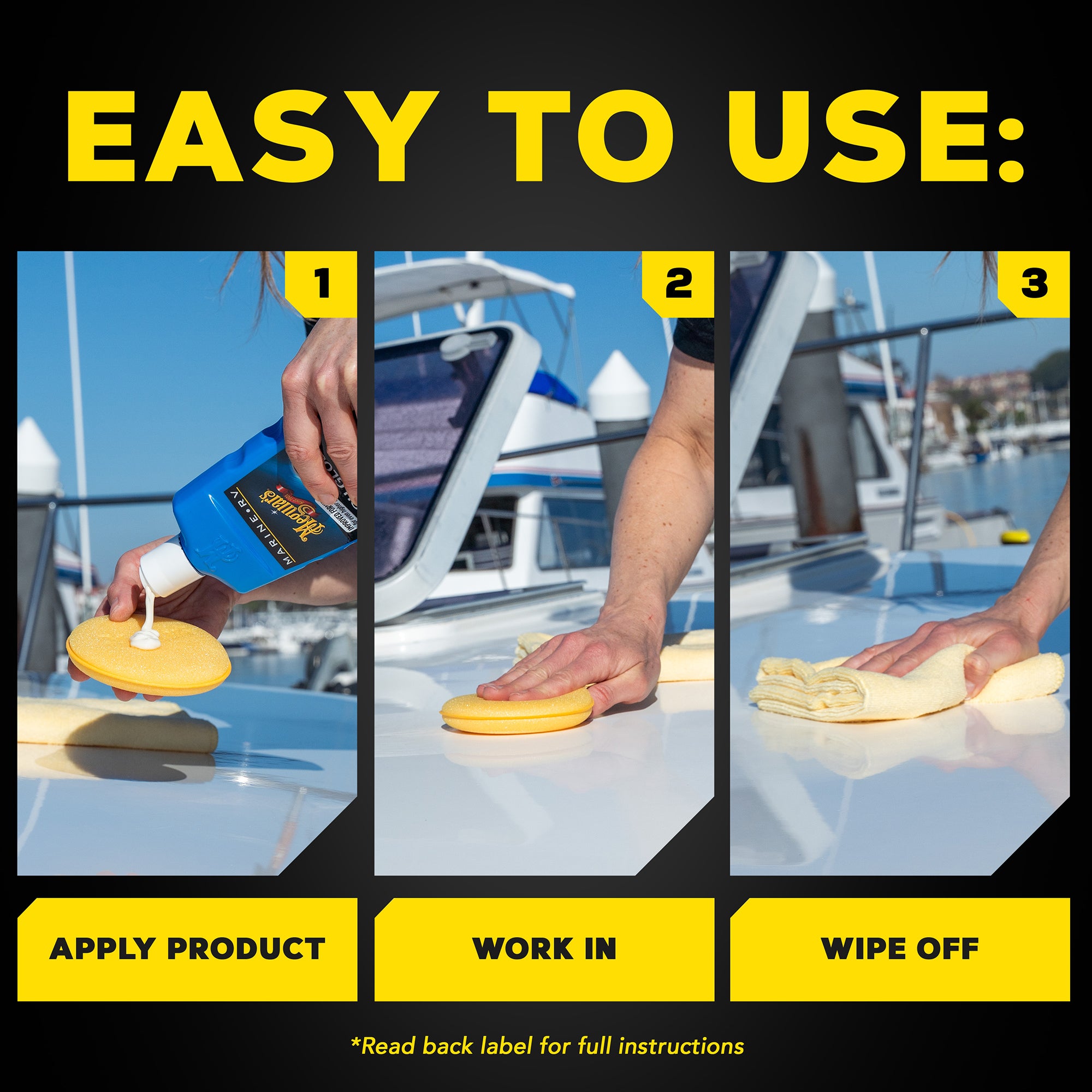 Meguiar's Marine/RV Polish & Gloss Enhancer, #45 - 16 oz.