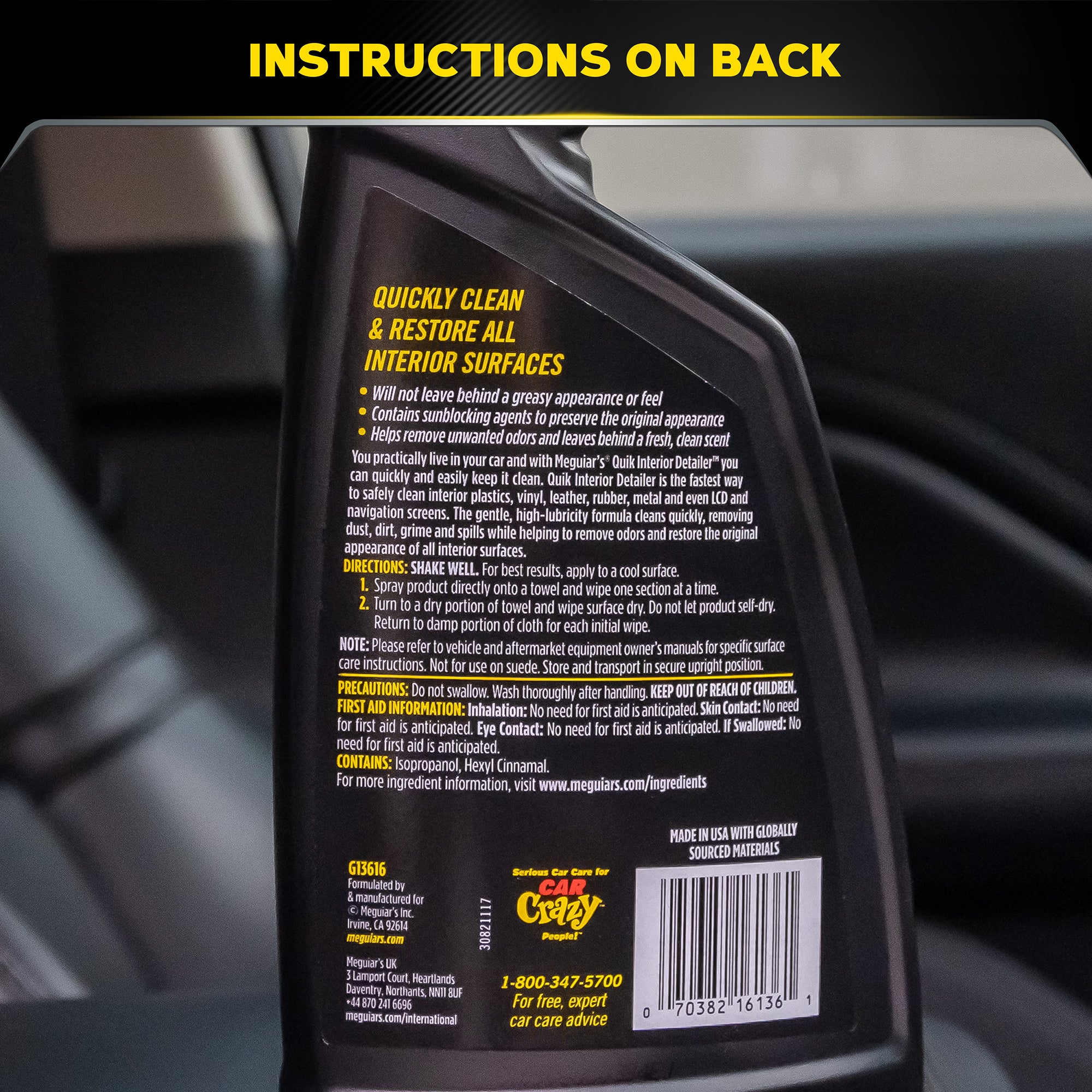 Meguiar's Quik Detailer Interior - 16 oz.