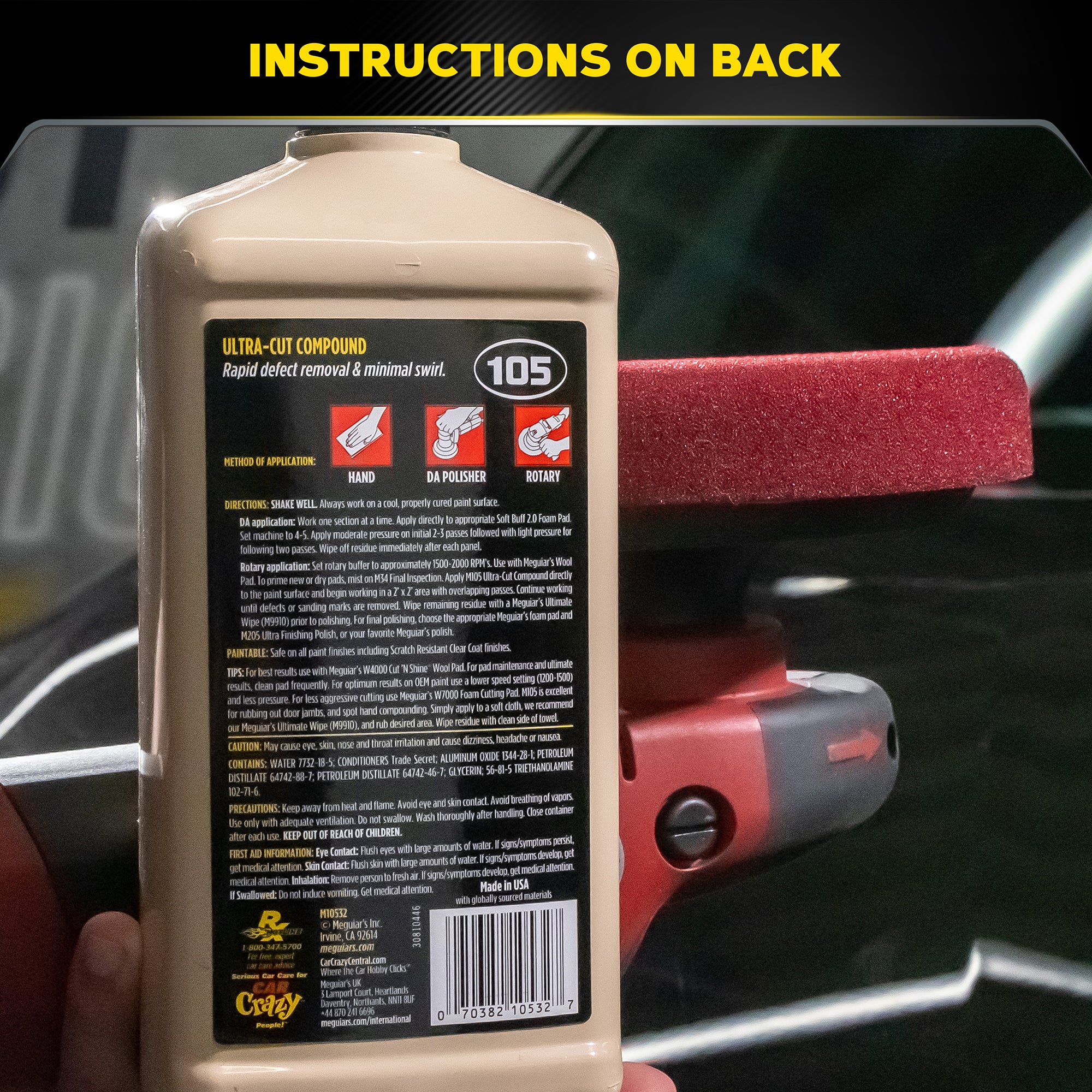 Meguiar's Ultra Cut Compound, M105 - 32 oz.