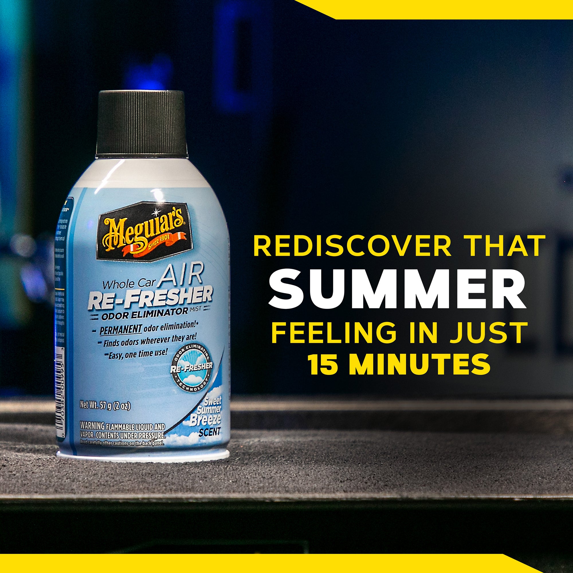 Meguiar's Whole Car Air Refresher Odor Eliminator - Summer Breeze Scent