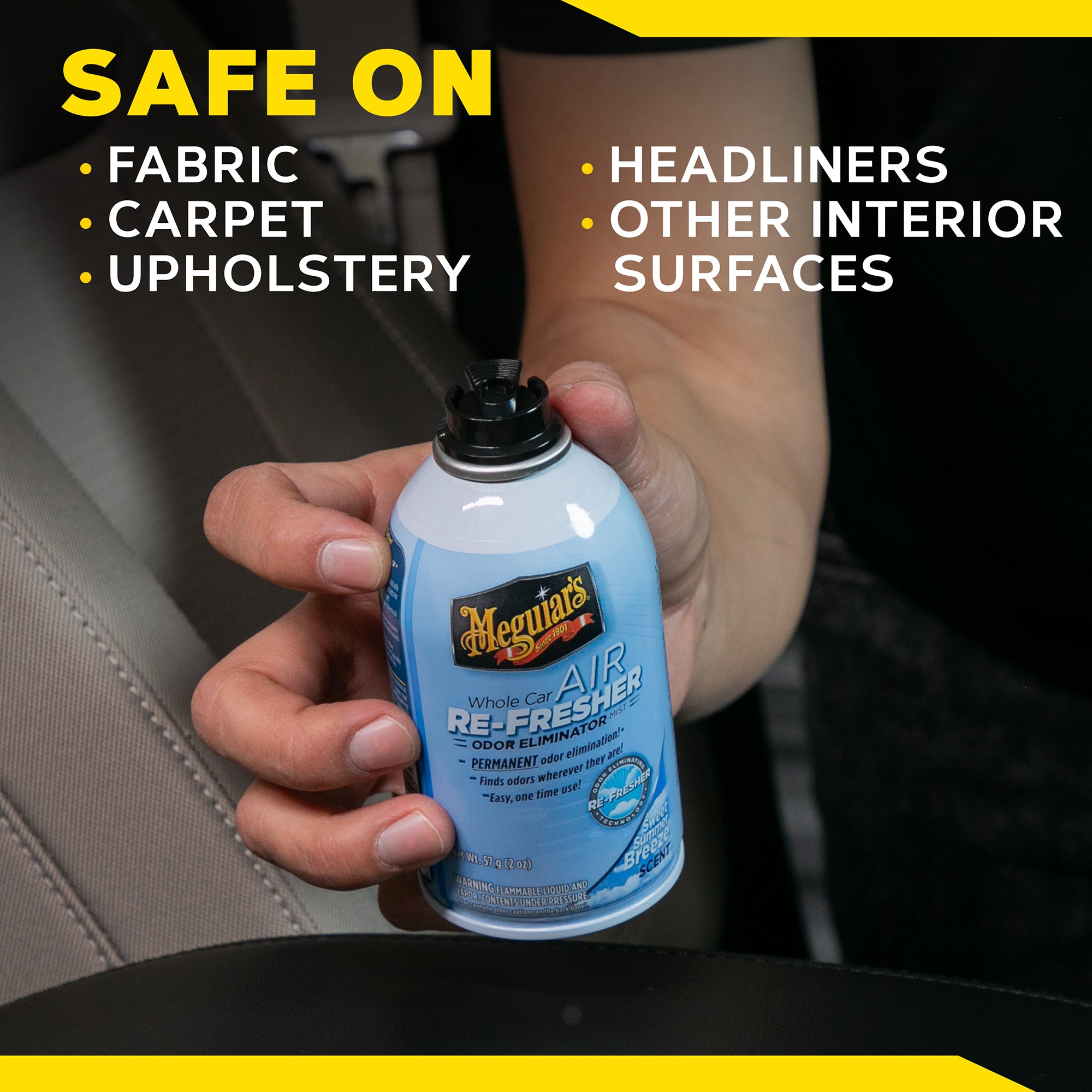 Meguiar's Whole Car Air Refresher Odor Eliminator - Summer Breeze Scent