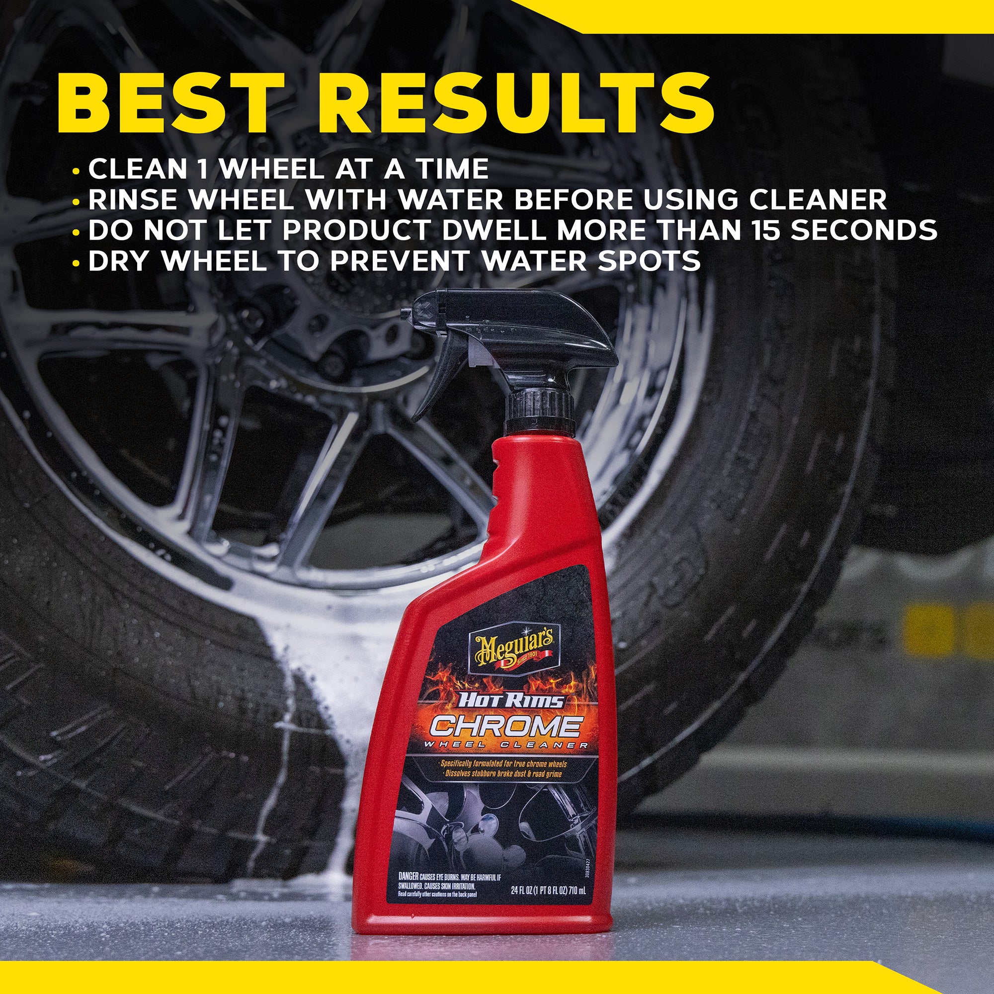 Meguiar's Hot Rims Chrome Wheel Cleaner - 24 oz.