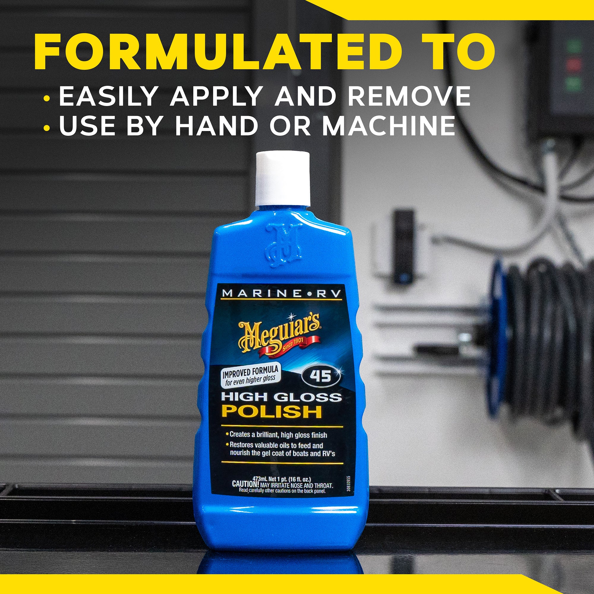 Meguiar's Marine/RV Polish & Gloss Enhancer, #45 - 16 oz.