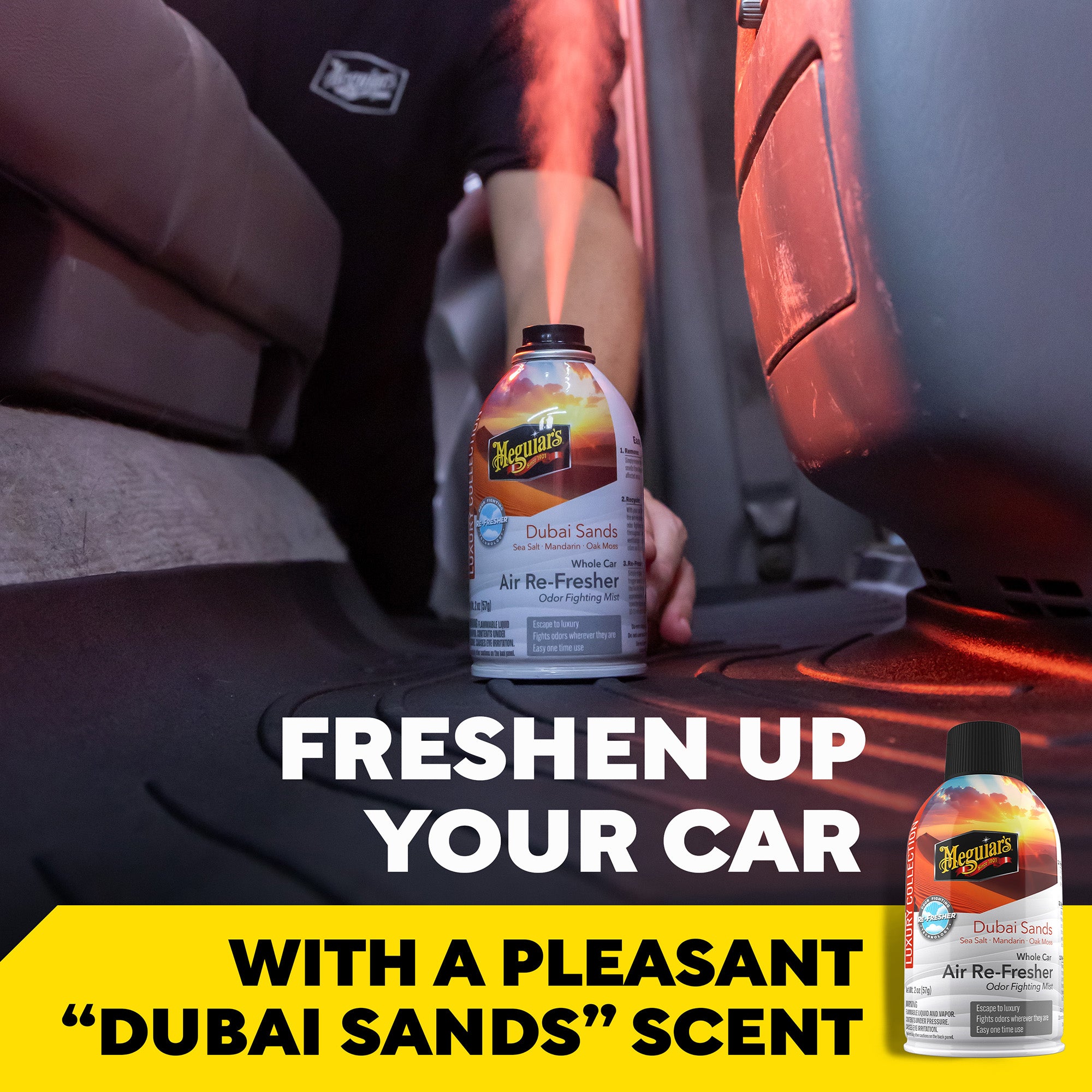 Meguiar's Whole Car Air Refresher Odor Eliminator - Dubai Sands Scent