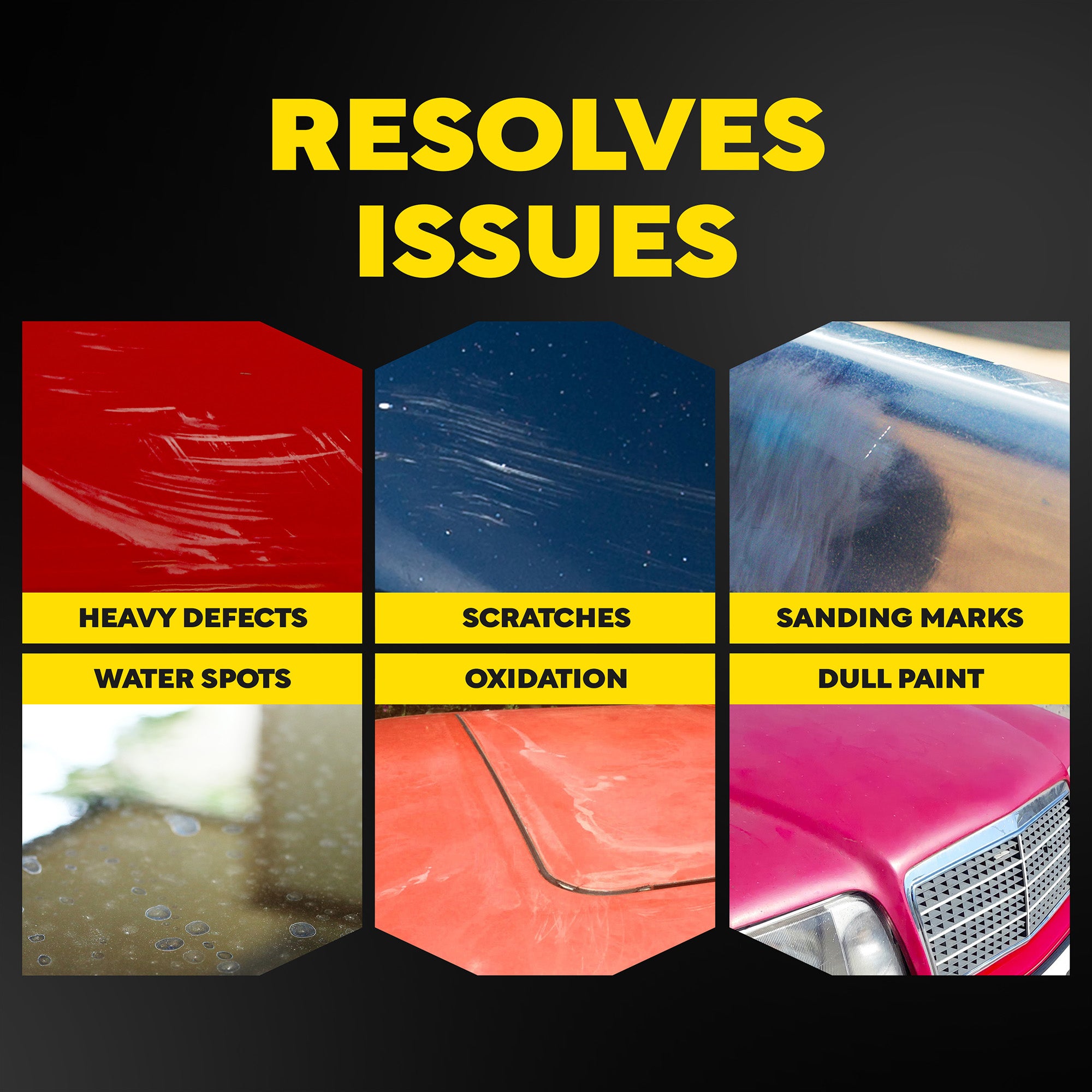 Meguiar's Professional Foam Compounding Pads, M5CFP2 - 5", Red (2 pack)