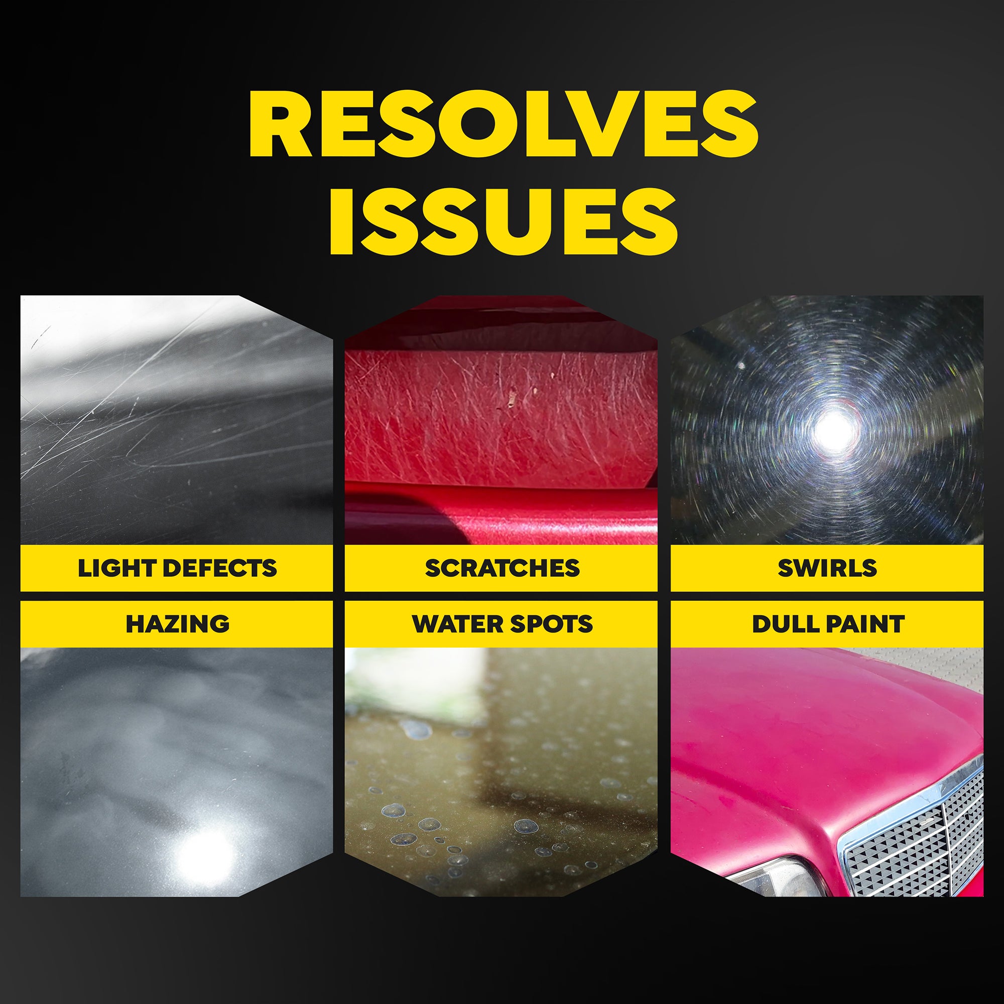 Meguiar's Professional Foam Polishing Pads, M6PFP2 - 6", Yellow (2 pack)