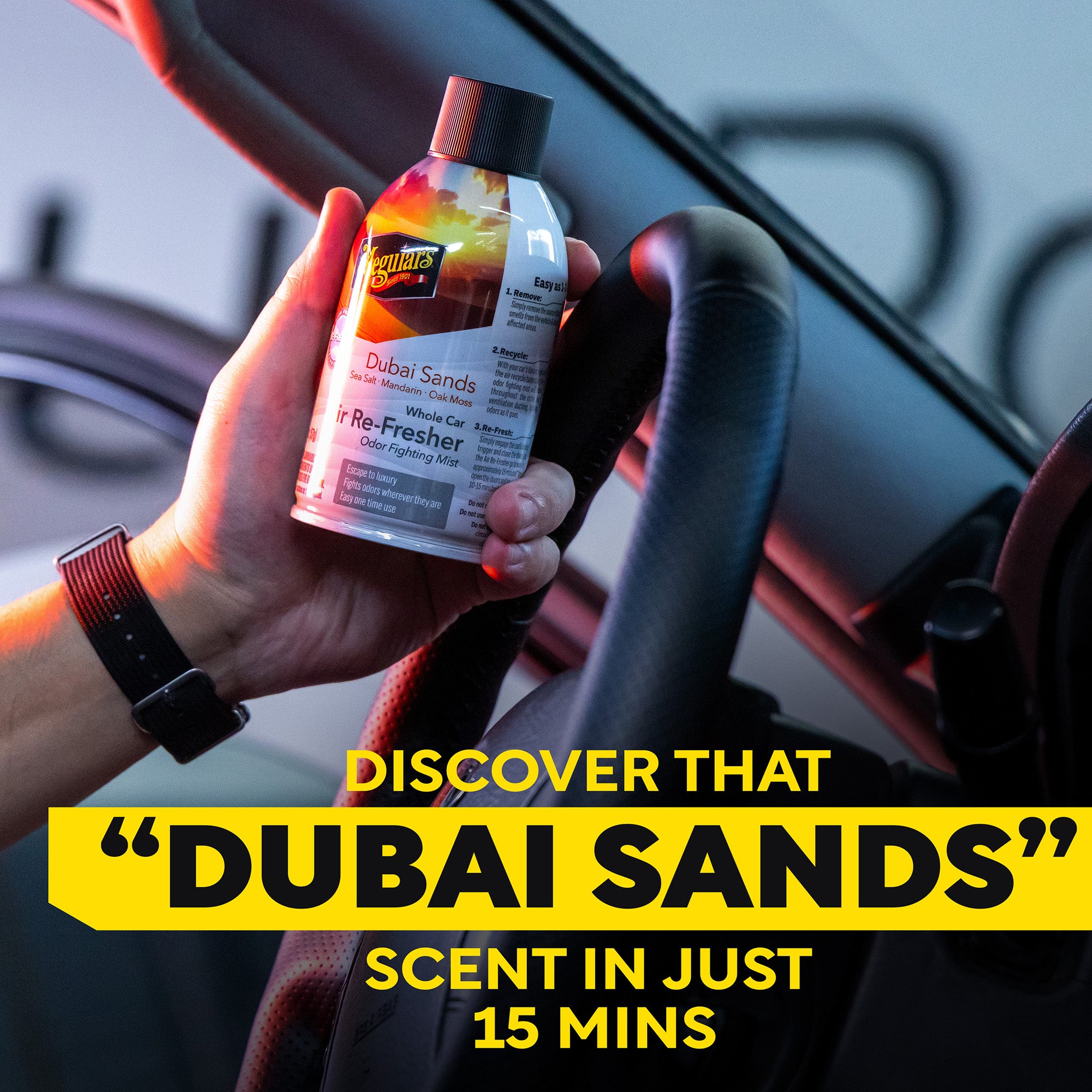 Meguiar's Whole Car Air Refresher Odor Eliminator - Dubai Sands Scent