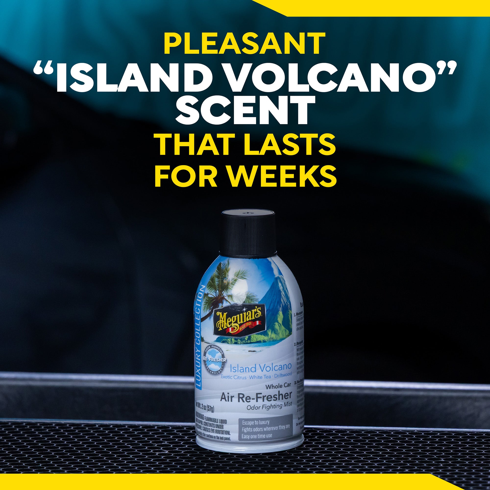 Meguiar's Whole Car Air Refresher Odor Eliminator - Island Volcano Scent