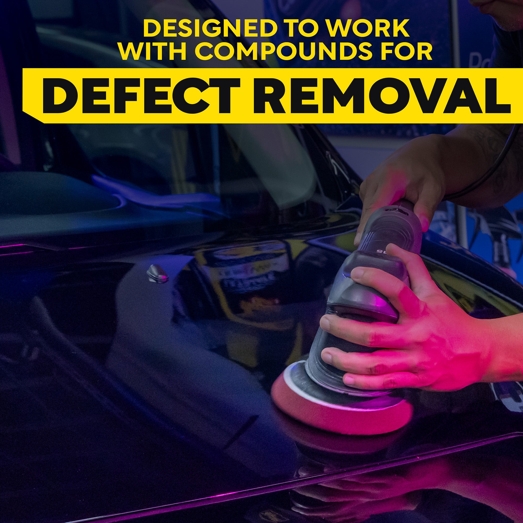 Meguiar's Professional Foam Compounding Pads, M5CFP2 - 5", Red (2 pack)