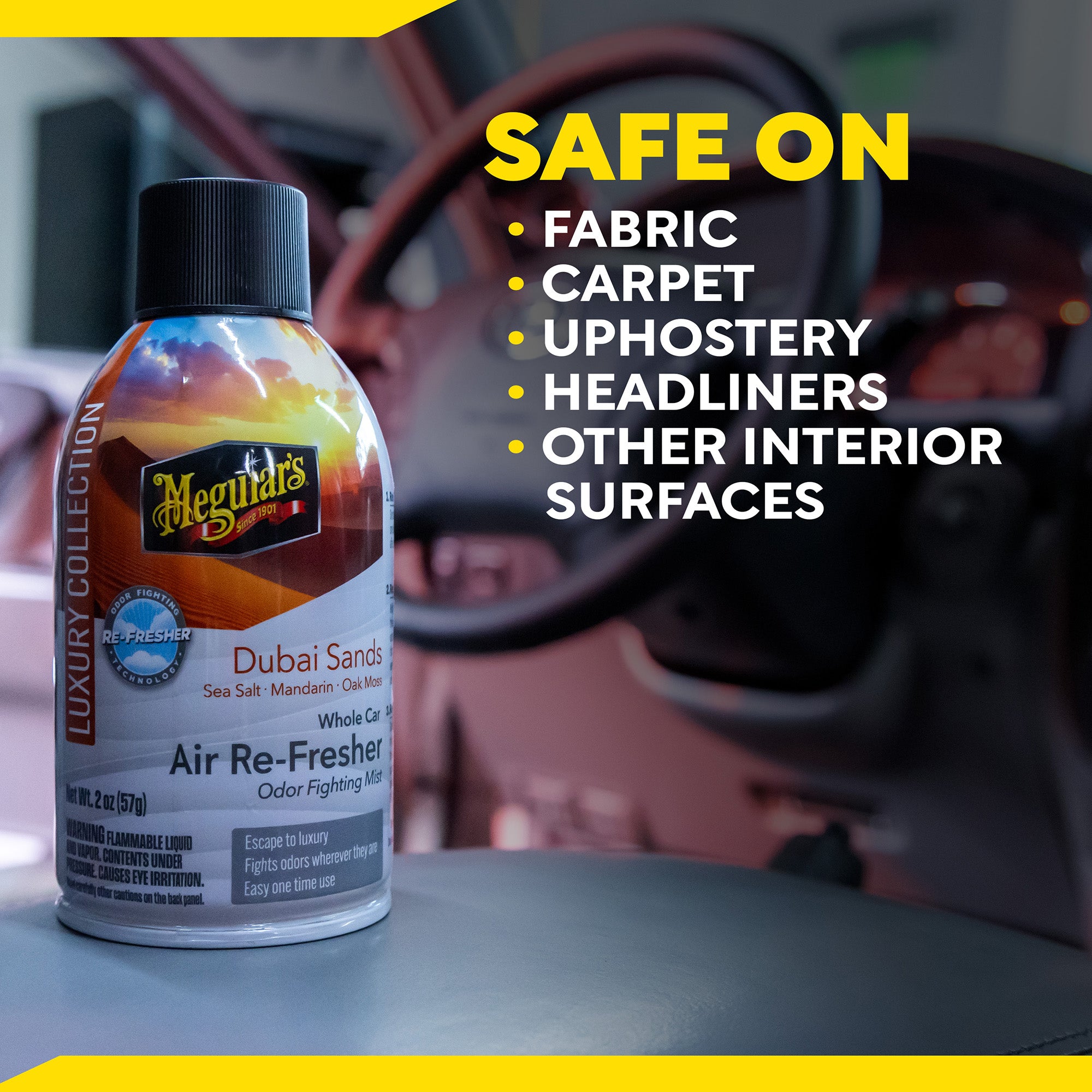 Meguiar's Whole Car Air Refresher Odor Eliminator - Dubai Sands Scent