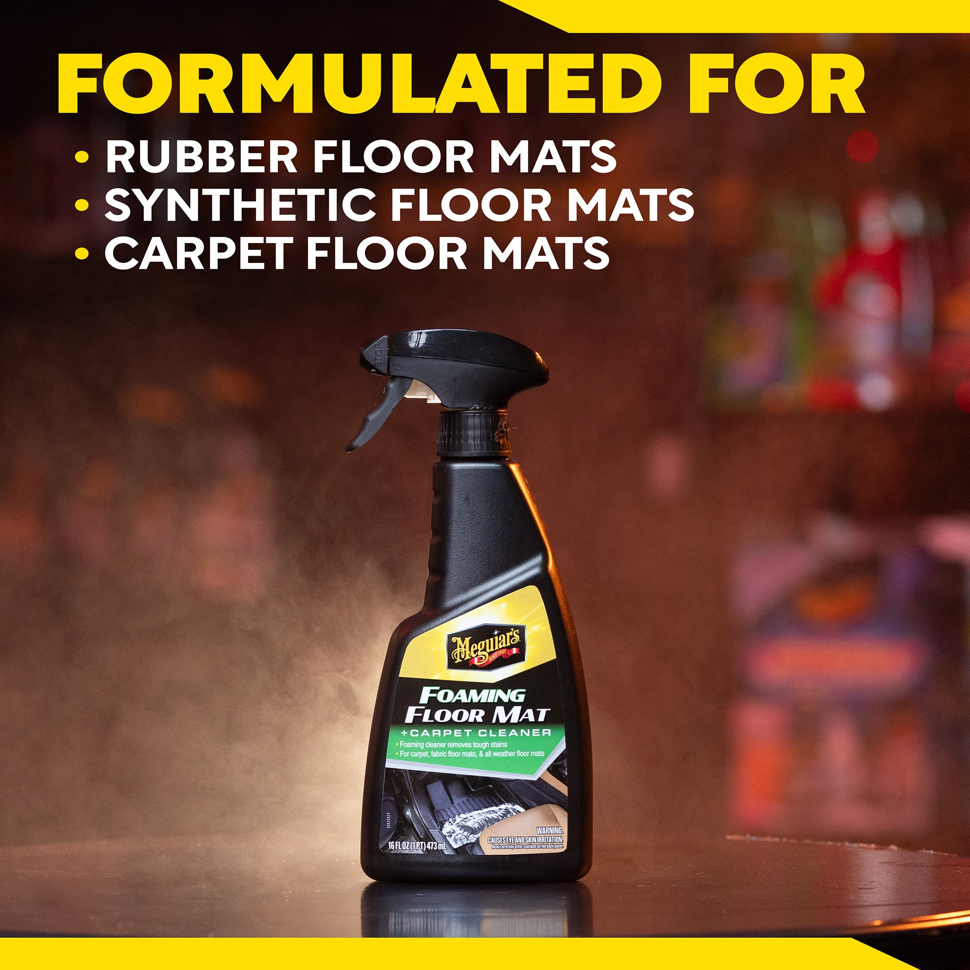 Meguiar's Foaming Floor Mat + Carpet Cleaner - 16 oz.