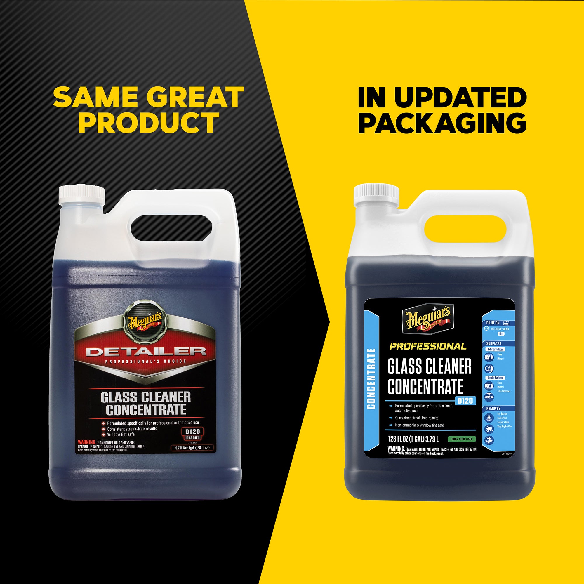 Meguiar's Glass Cleaner Concentrate, D120 - 1 gal.