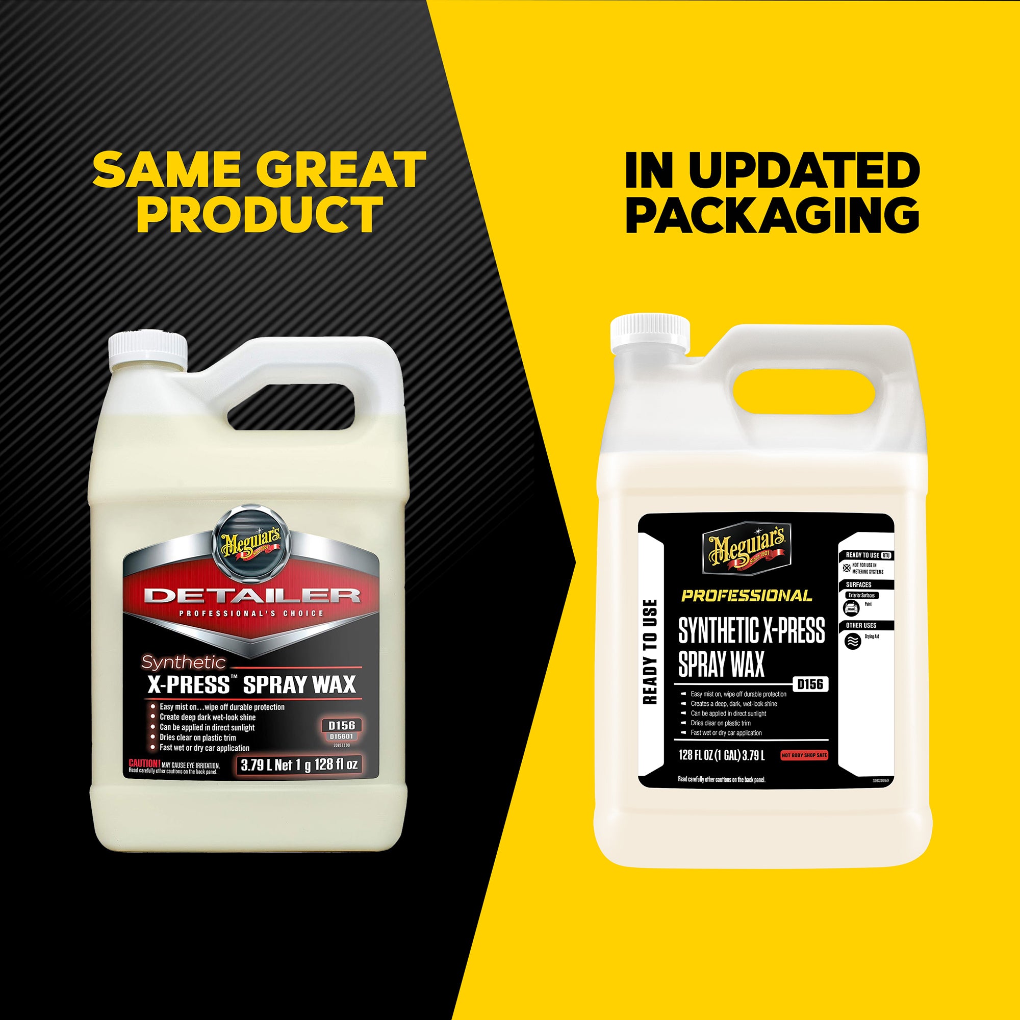 Meguiar's Synthetic X-Press Spray Wax, D156 - 1 gal.