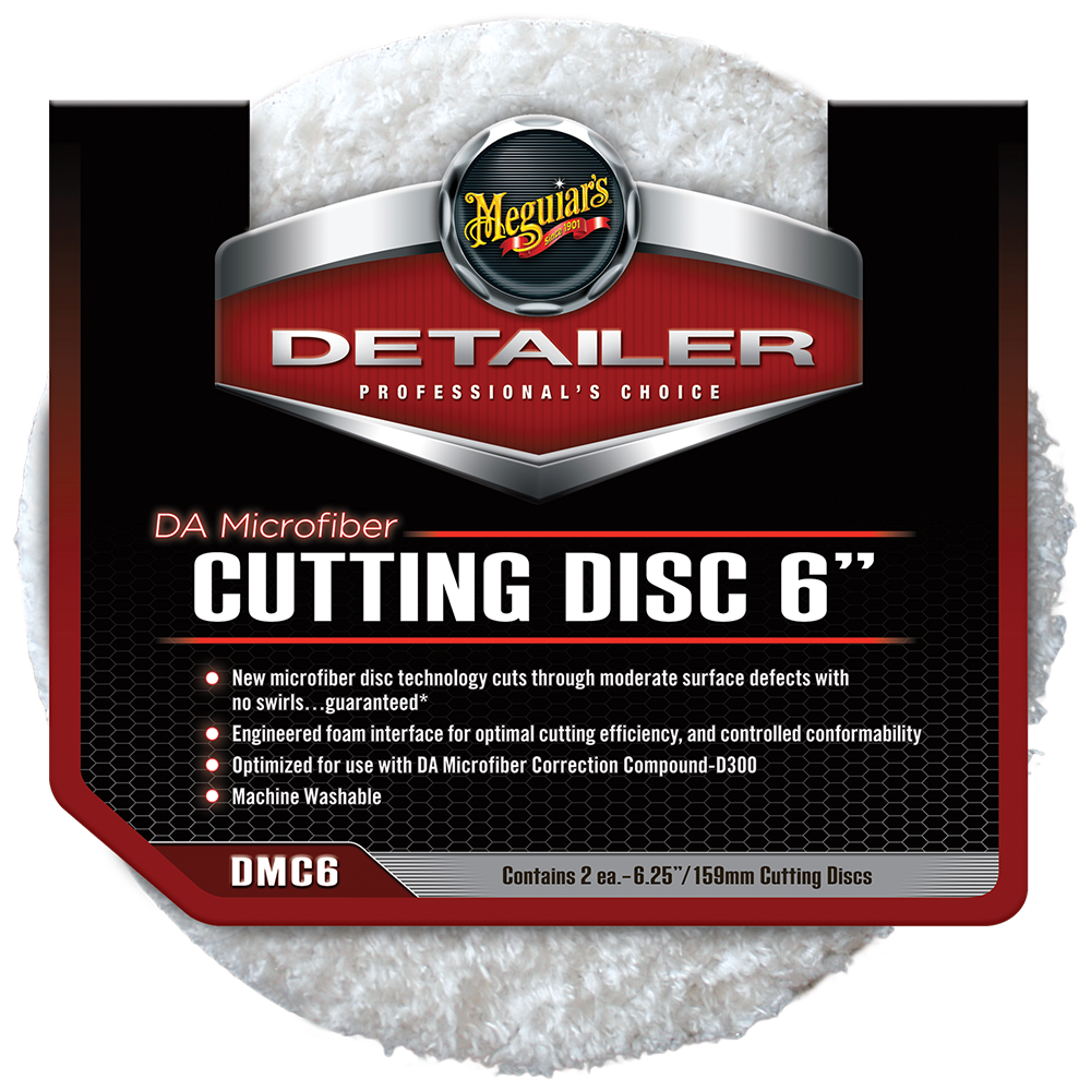 Meguiar's DA Microfiber Cutting Discs, DMC6 - 6" (2 pack)