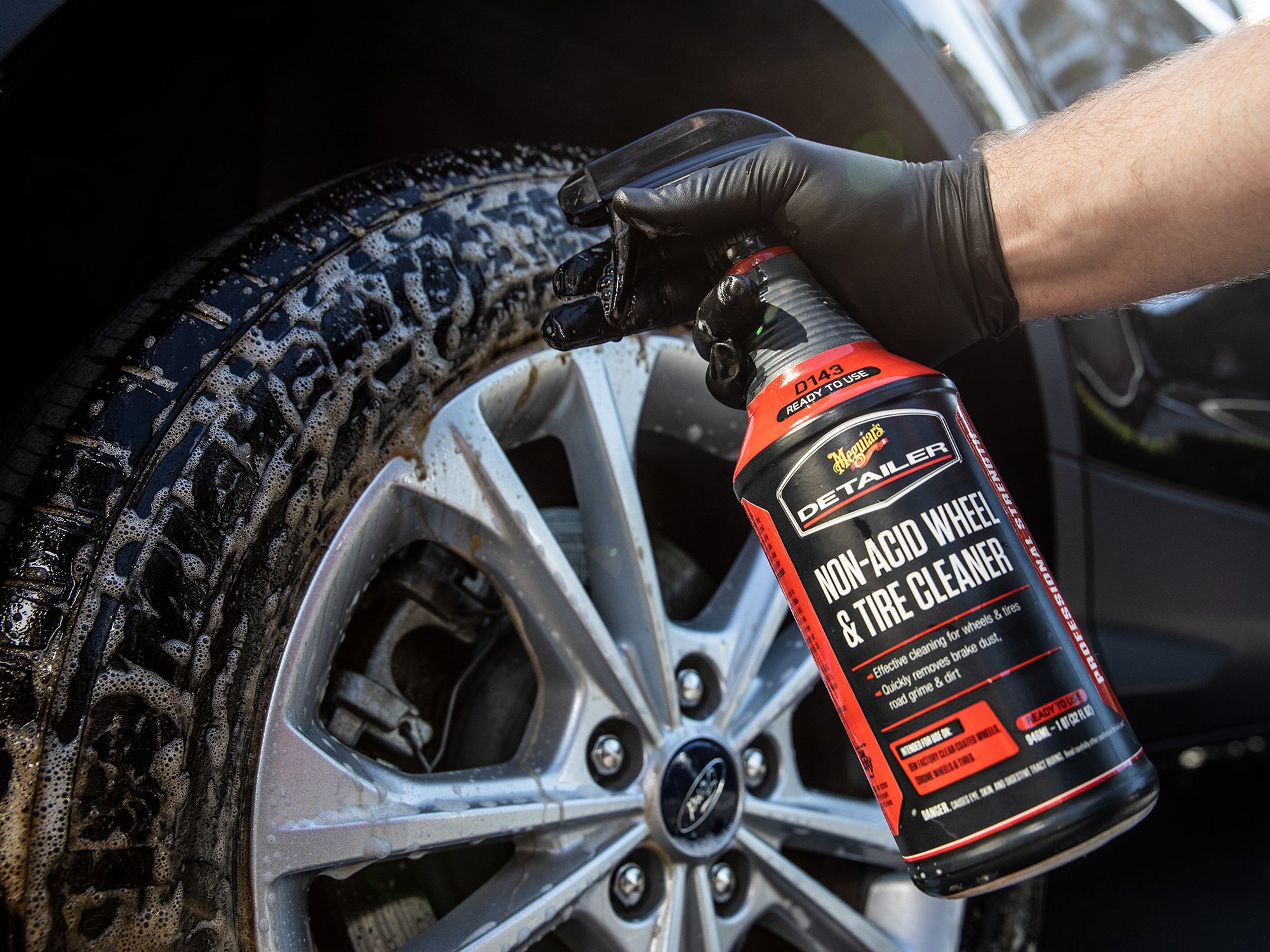 Meguiar's Non-Acid Wheel & Tire Cleaner, D143 - 32 oz.