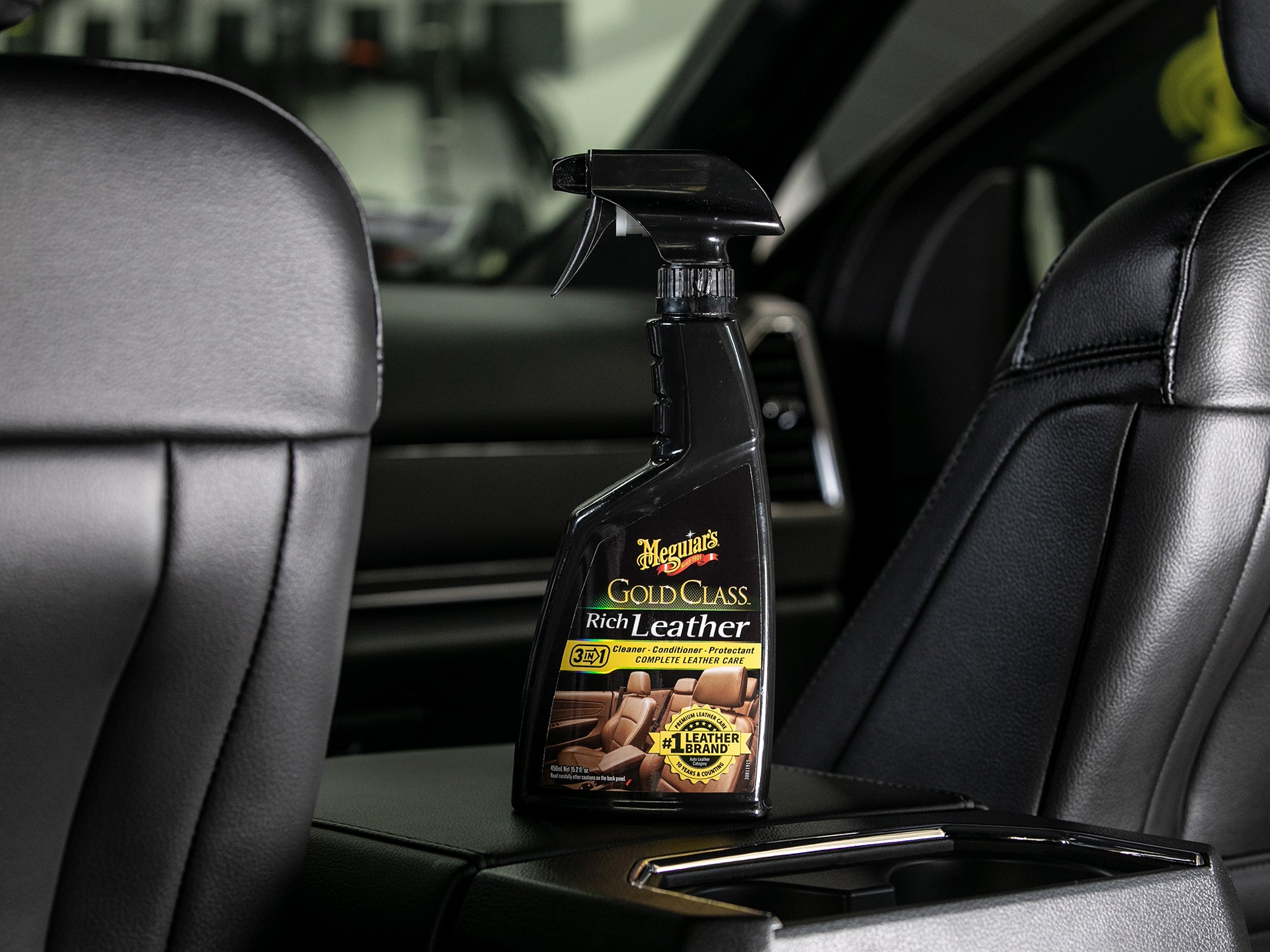 Meguiar's Gold Class Rich Leather 3-in-1: Cleaner, Conditioner, Protectant - 16 oz.