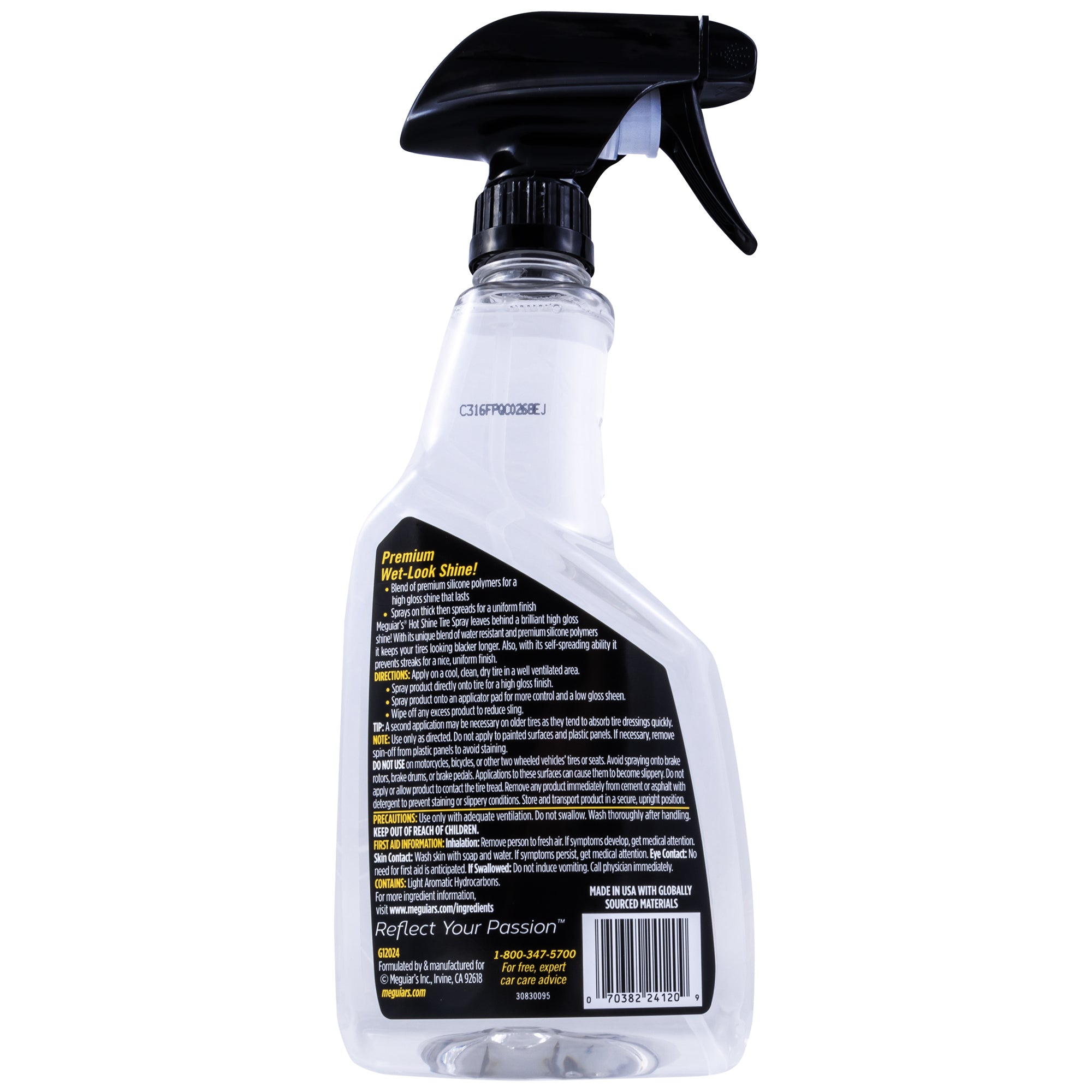 Meguiar's Hot Shine High Gloss Tire Spray - 24 oz.