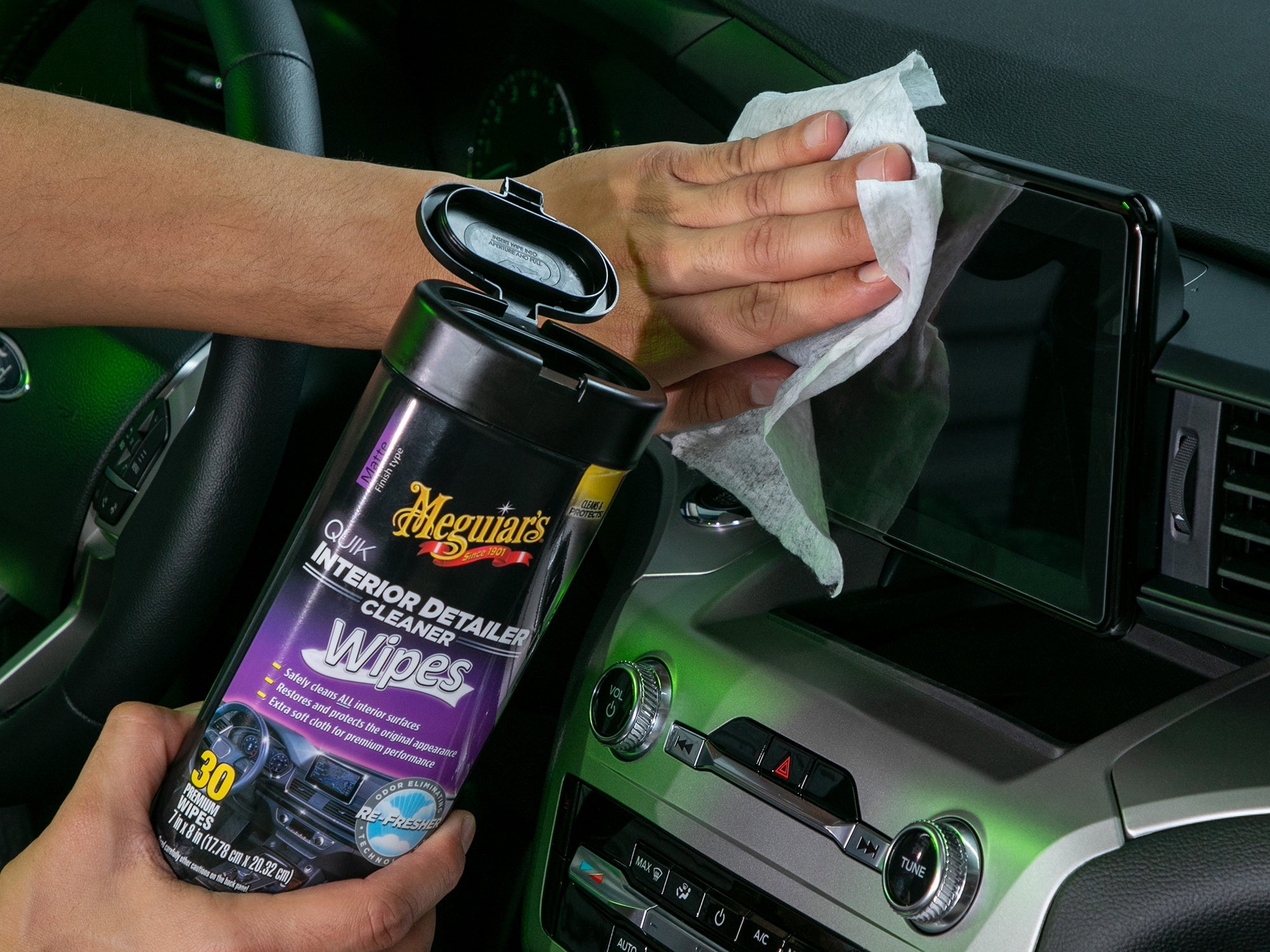 Meguiar's Quik Interior Detailer Wipes - 30 Wipes
