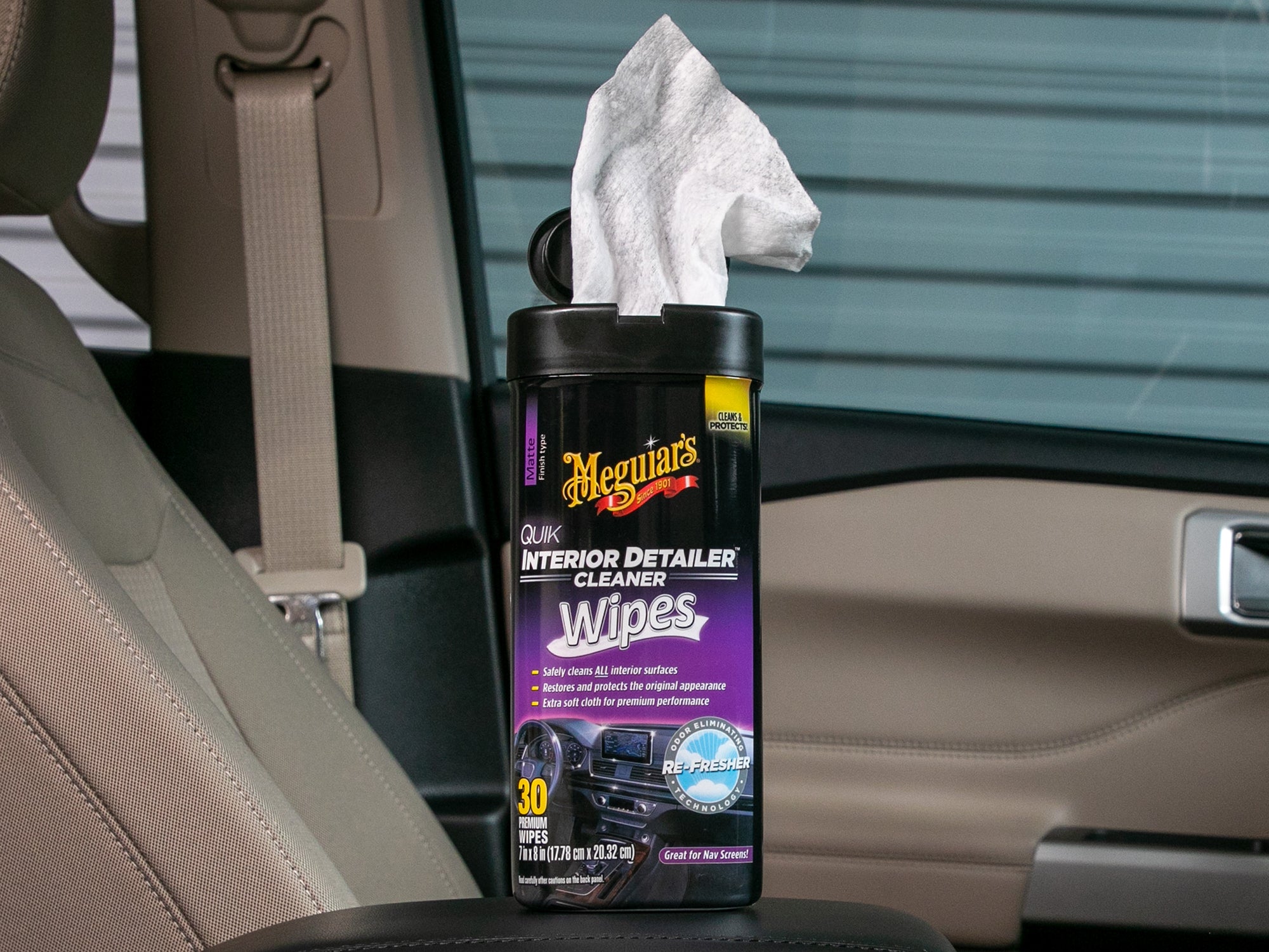 Meguiar's Quik Interior Detailer Wipes - 30 Wipes