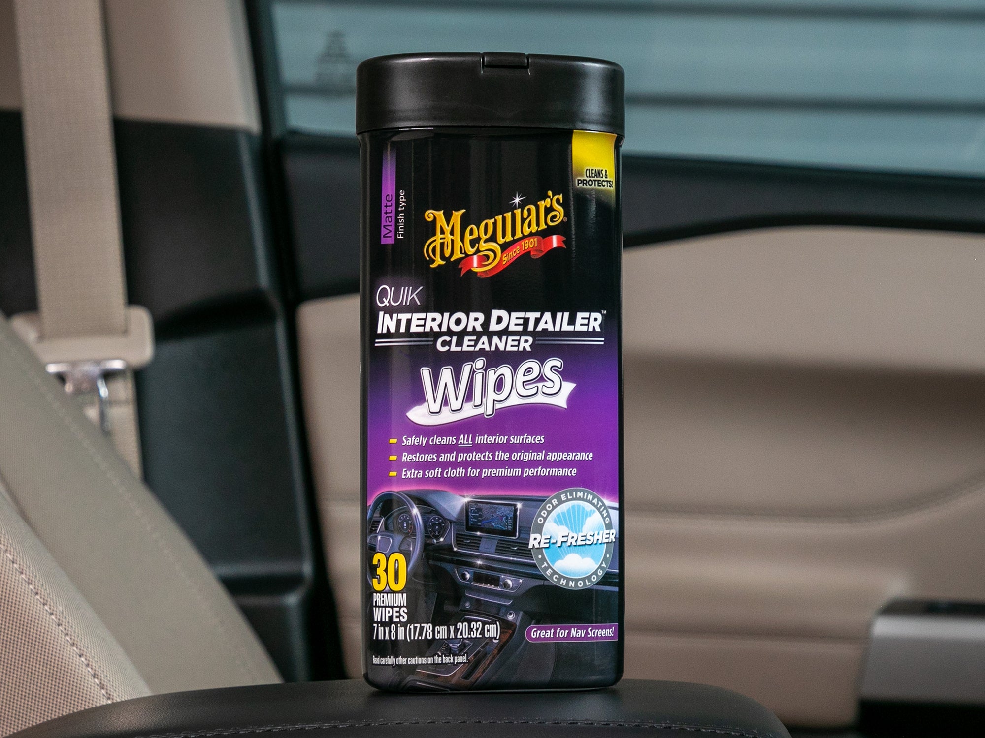 Meguiar's Quik Interior Detailer Wipes - 30 Wipes