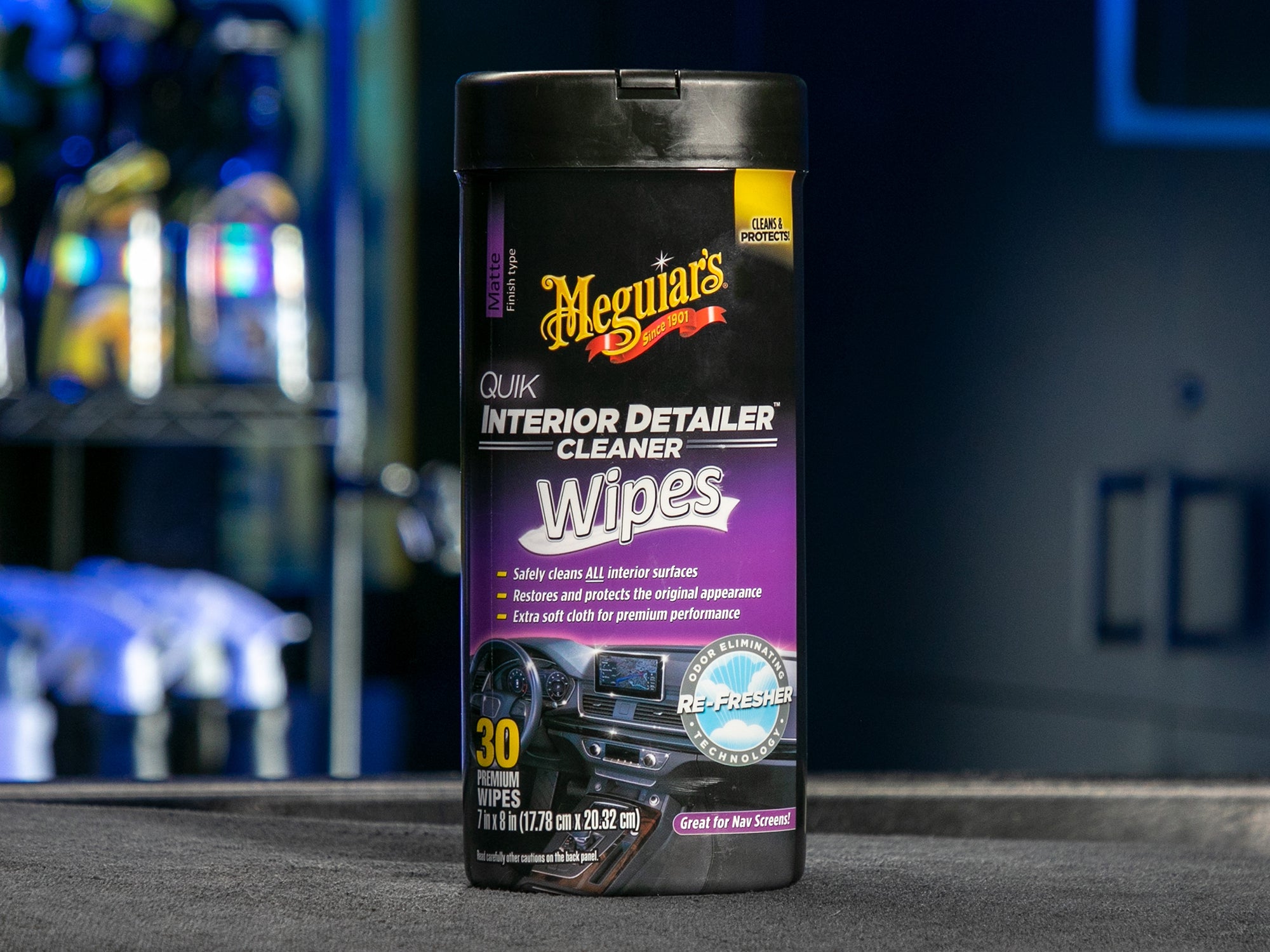 Meguiar's Quik Interior Detailer Wipes - 30 Wipes