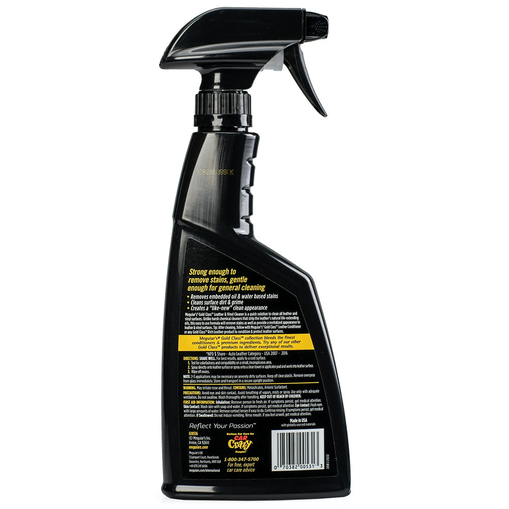 Meguiar's Gold Class Leather & Vinyl Cleaner - 16 oz.