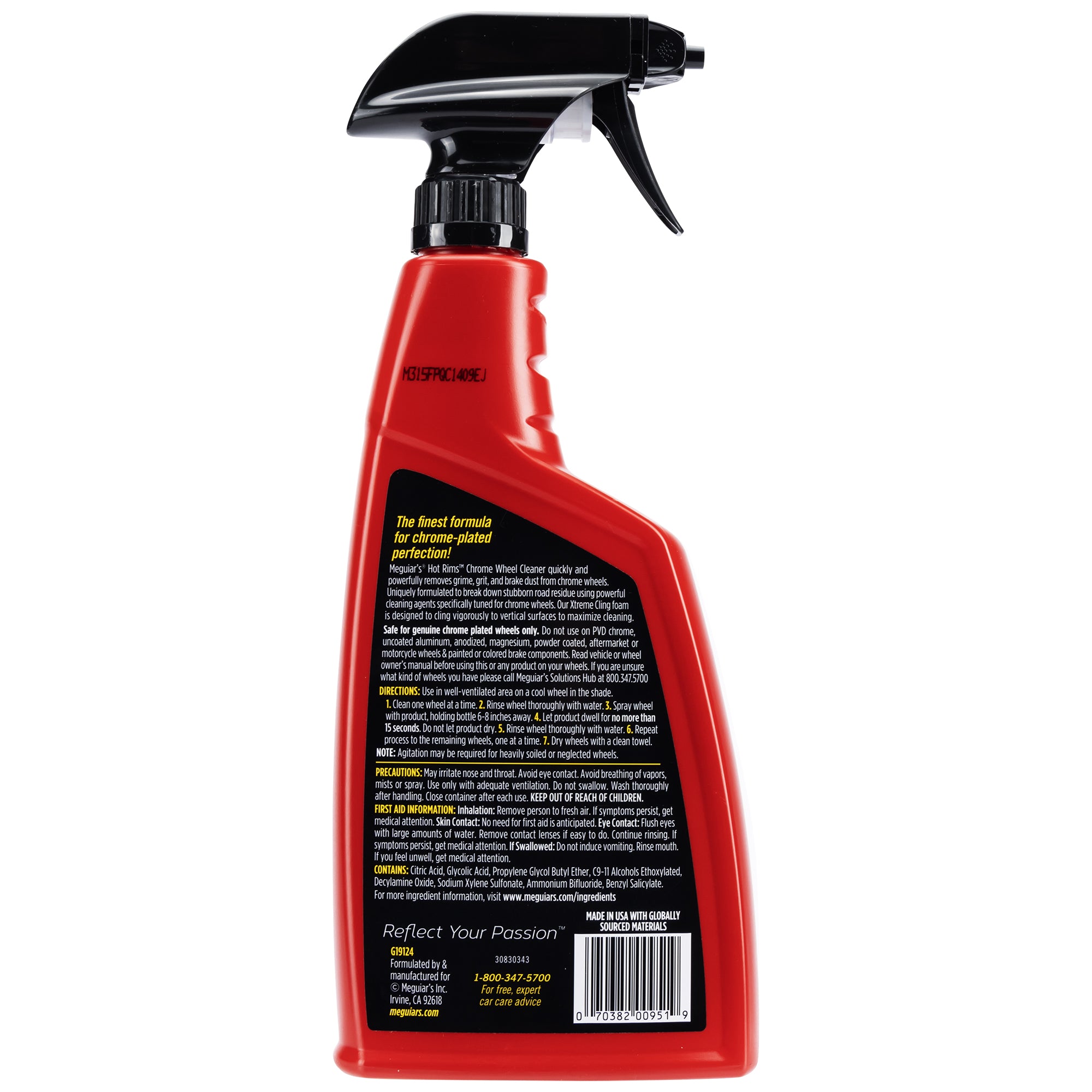 Meguiar's Hot Rims Chrome Wheel Cleaner - 24 oz.