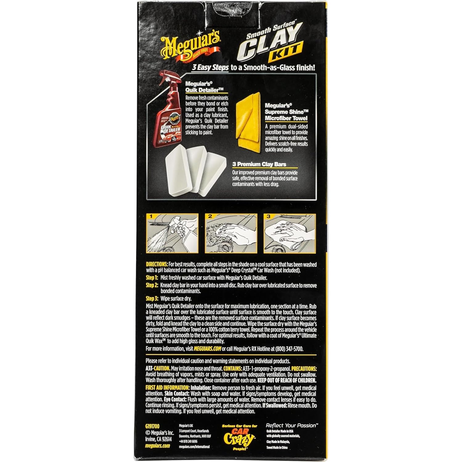 Meguiar's Smooth Surface Clay Kit