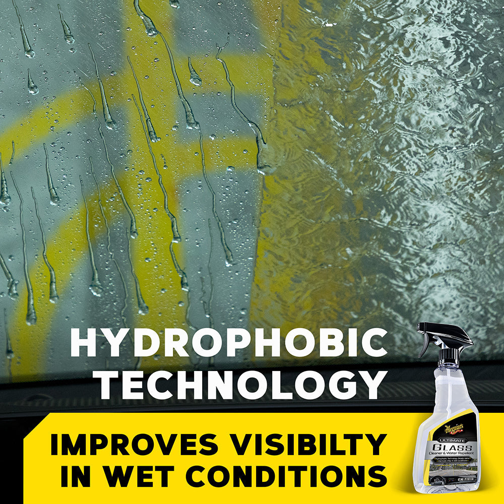 Meguiar's Ultimate Glass Cleaner & Water Repellent - 16 oz.