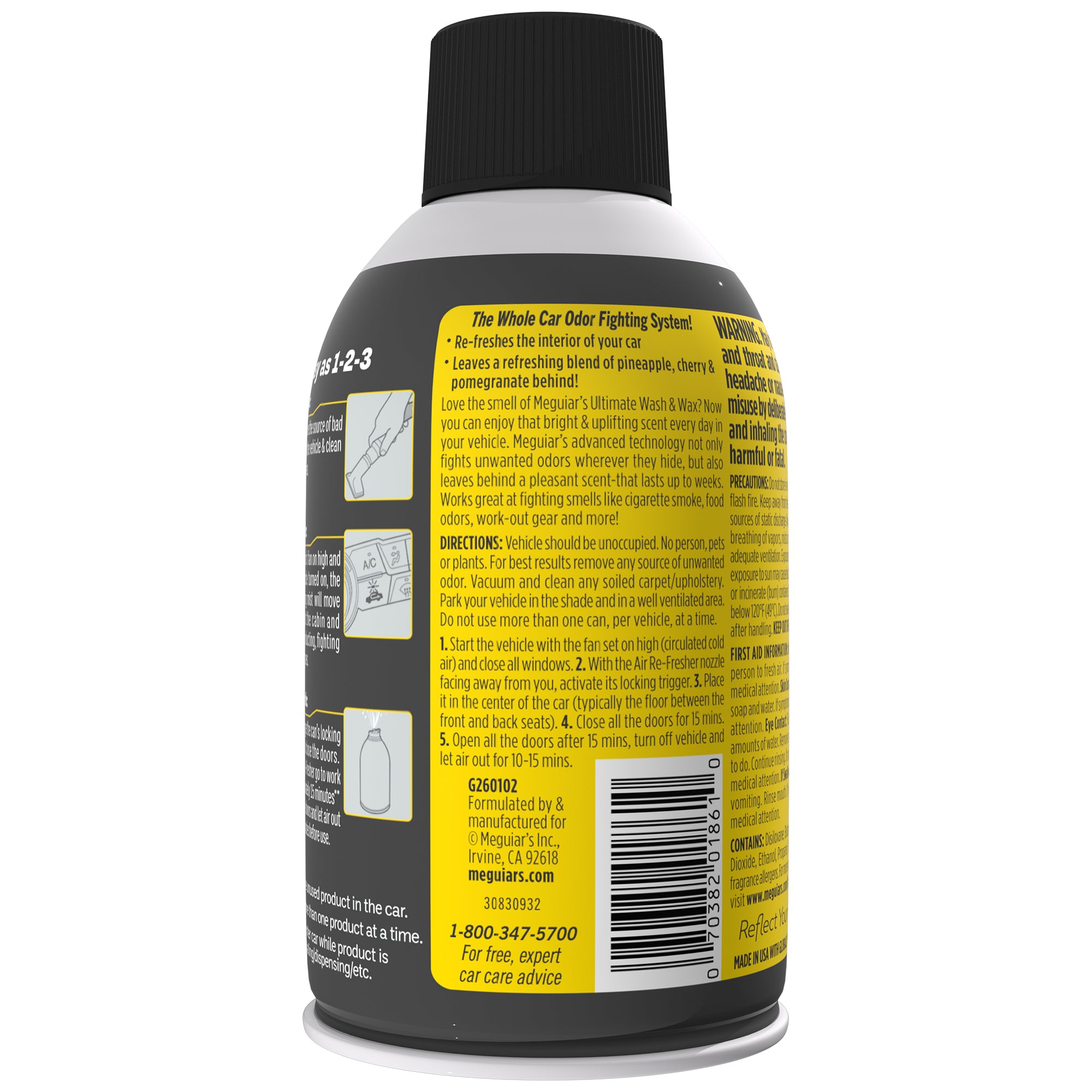 Meguiar's Whole Car Air Refresher - Ultimate Scent (Pinapple, Cherry & Pomegranate)