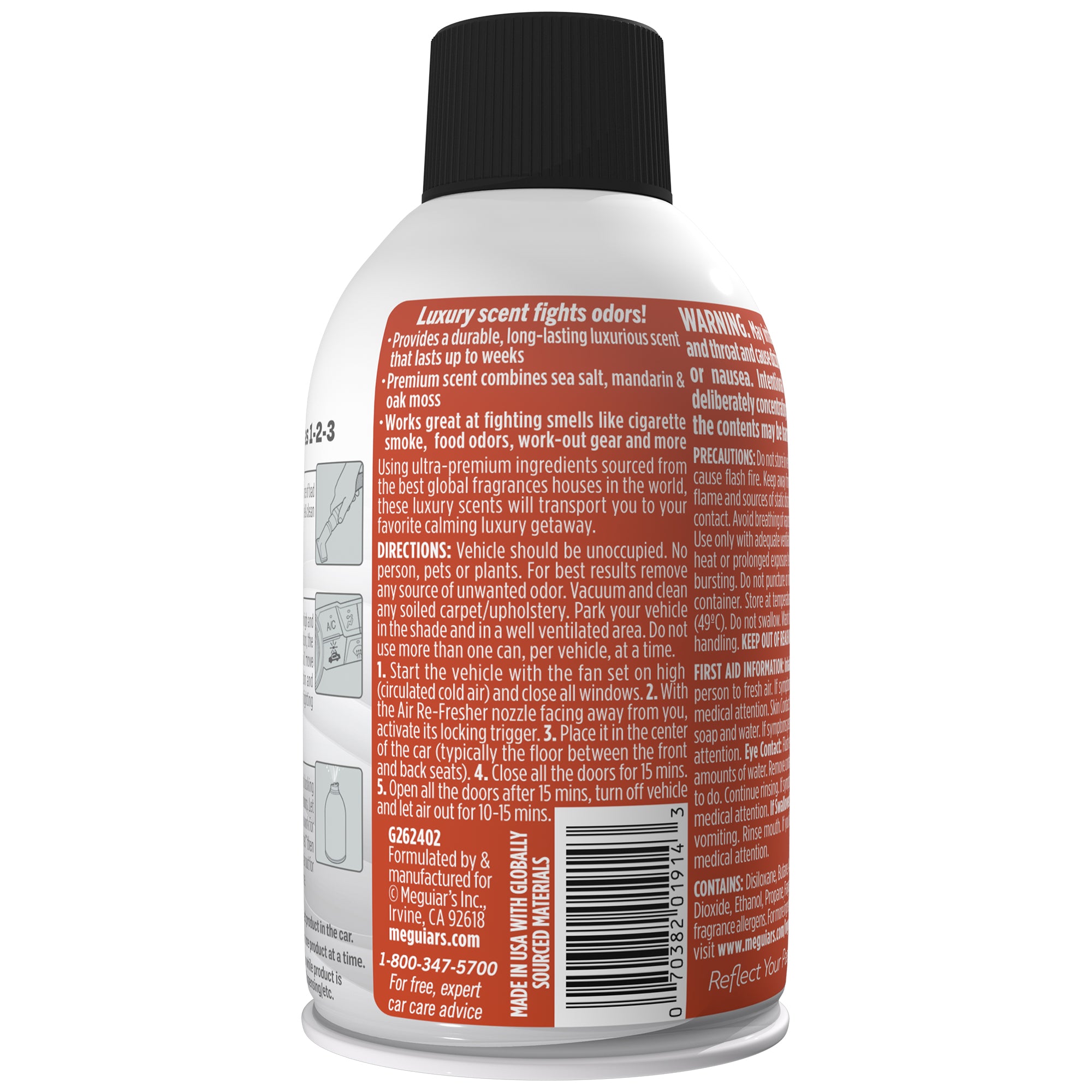 Meguiar's Whole Car Air Refresher Odor Eliminator - Dubai Sands Scent