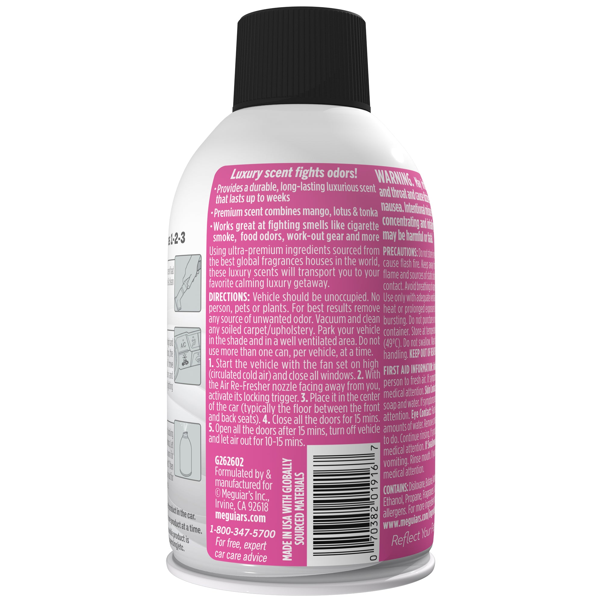 Meguiar's Whole Car Air Refresher Odor Eliminator - Tropical Rainforest Scent