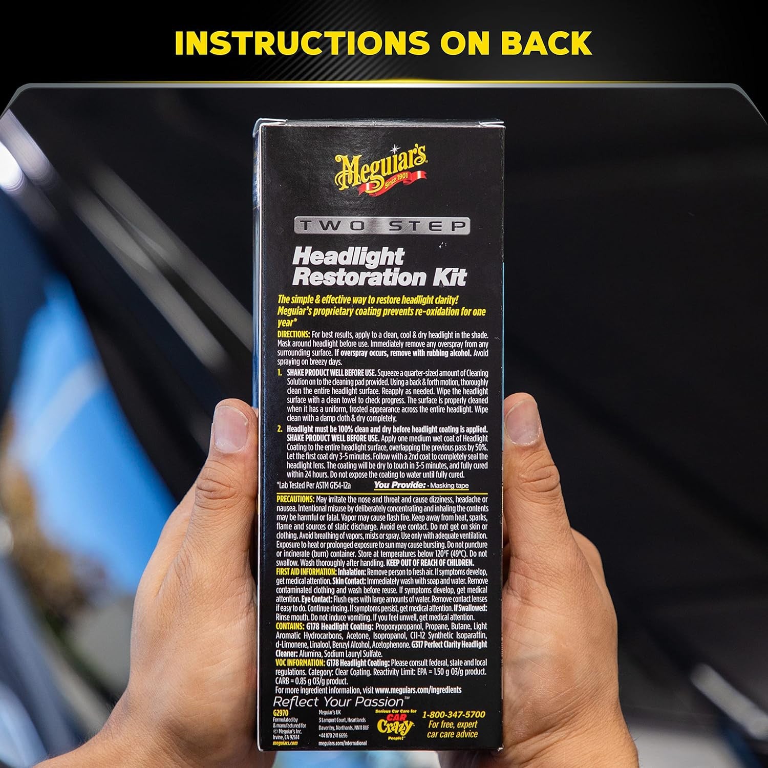 Meguiar's Two Step Headlight Restoration Kit