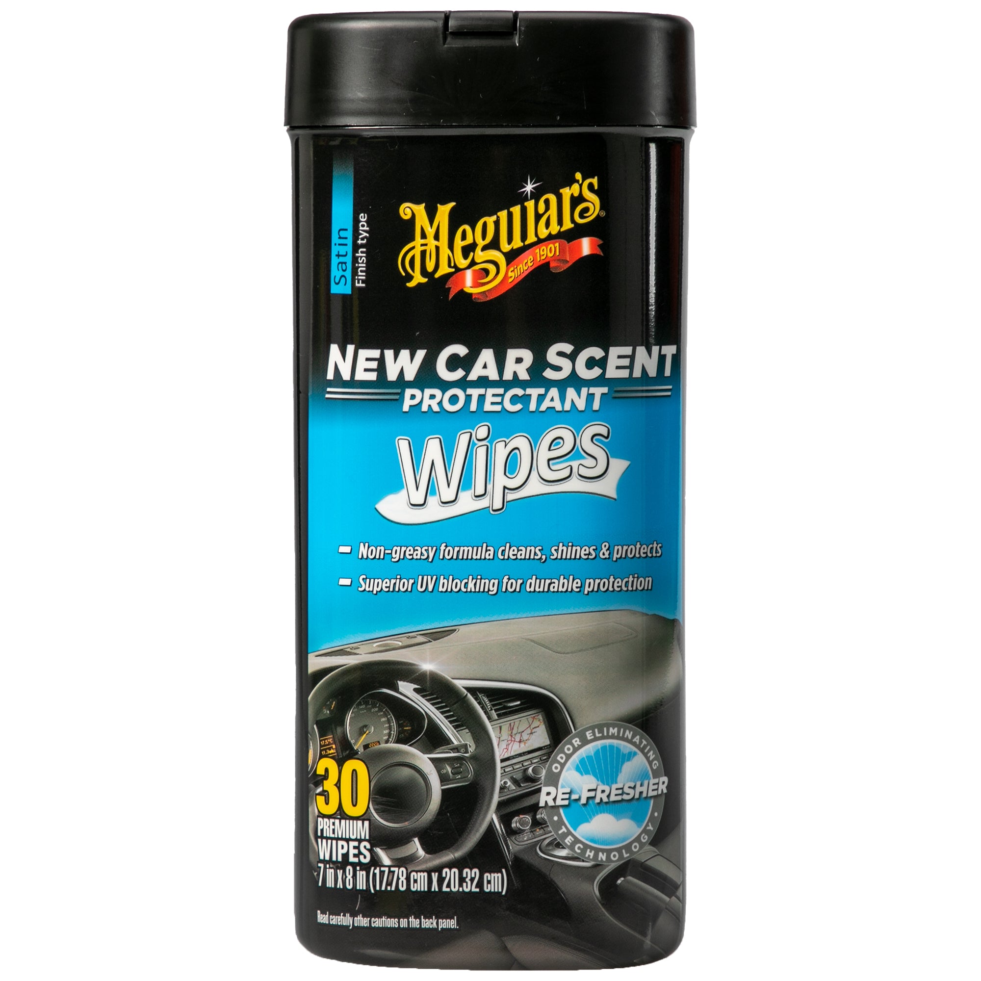 Meguiar's New Car Scent Interior Protectant Wipes - 25 Wipes