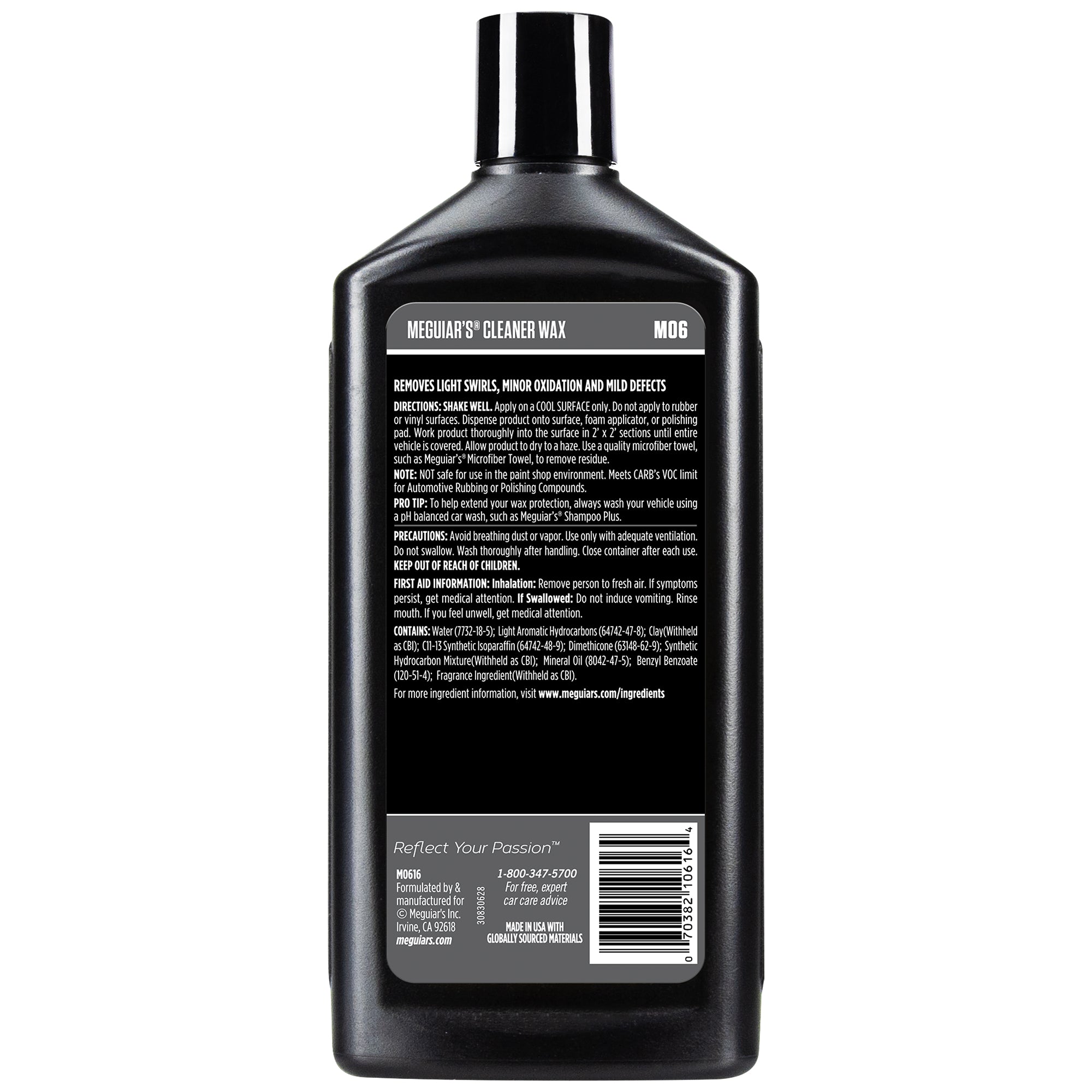 Meguiar's Liquid Cleaner Wax, M06 - 16 oz.