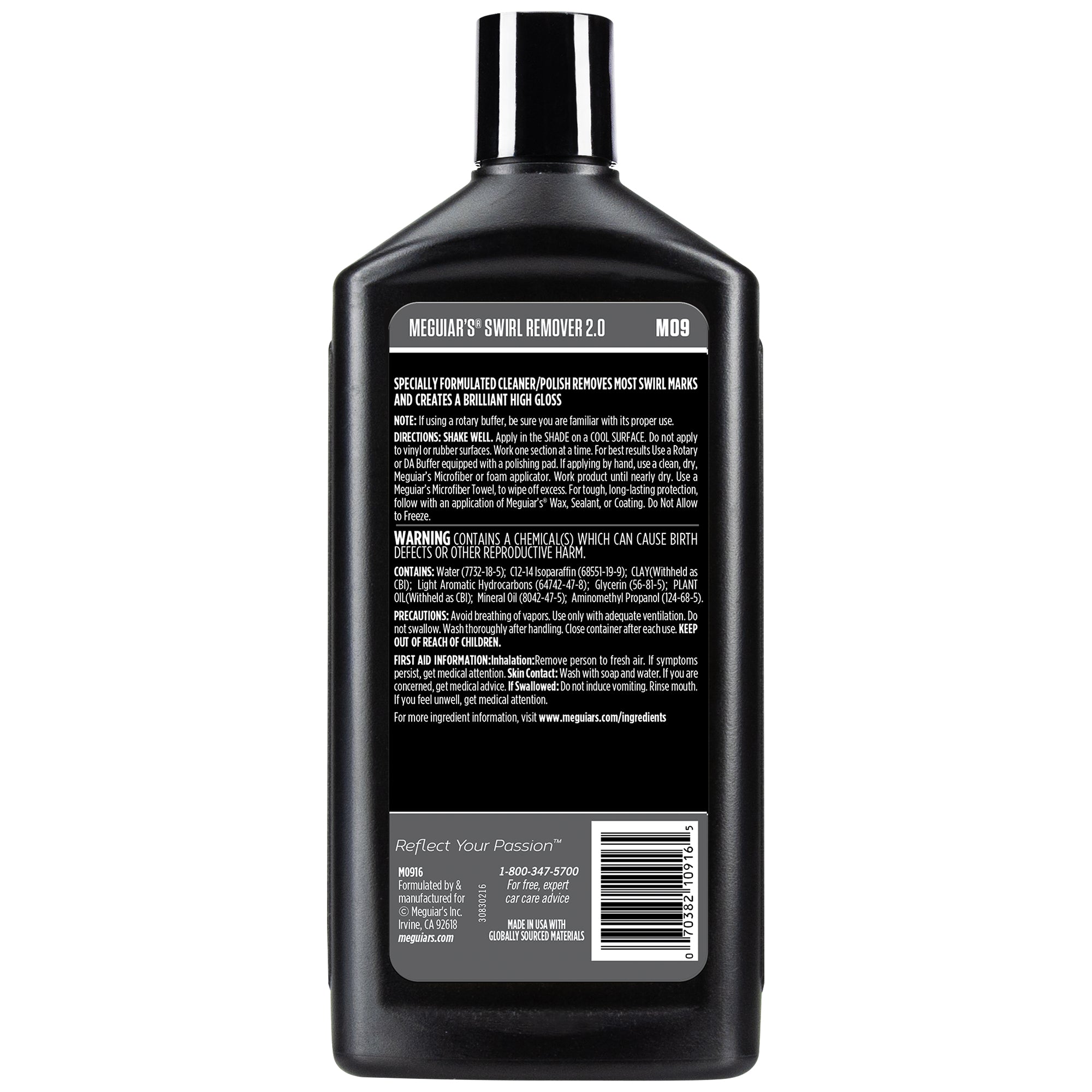 Meguiar's Swirl Remover 2.0, M09 - 16 oz.