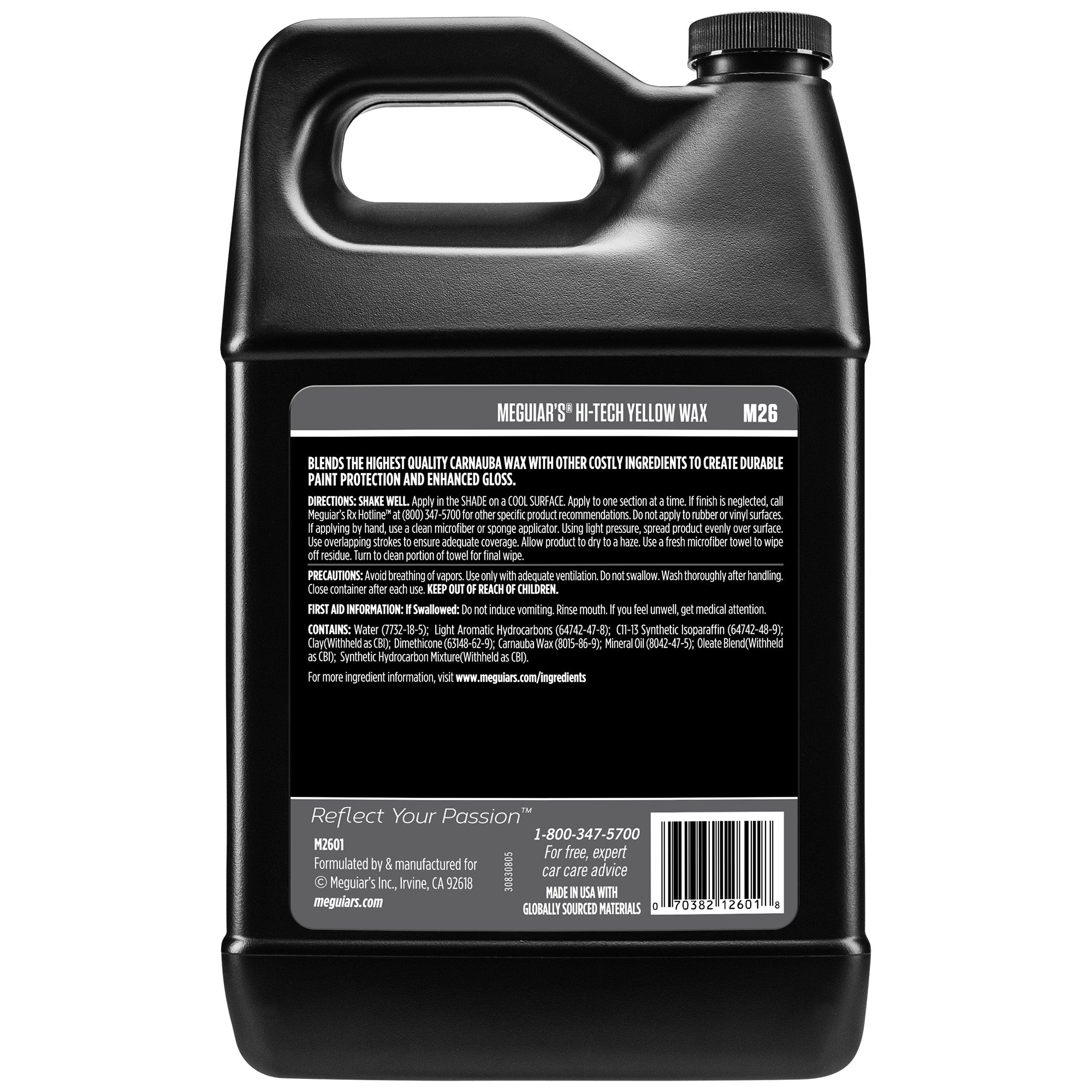 Meguiar's Professional Hi-Tech Yellow Wax M26 - 1 gal