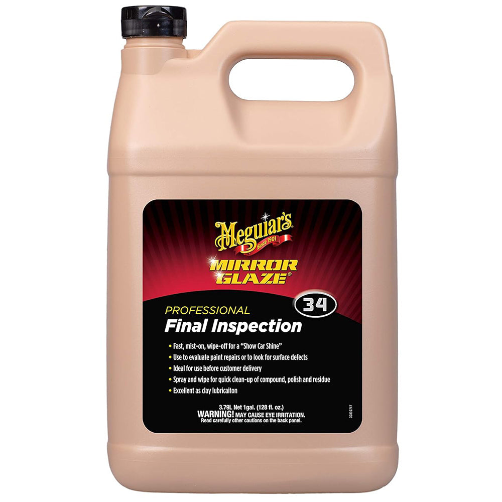Meguiar's Final Inspection Wipe-off Detailer, M34 - 1 gal.