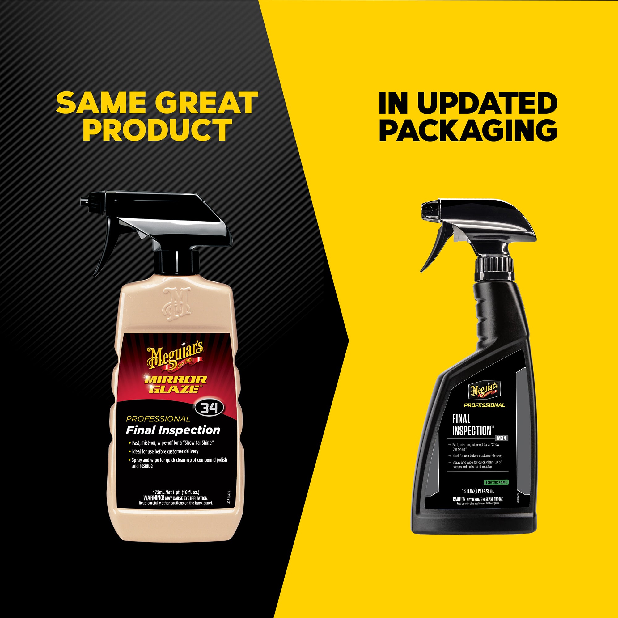 Meguiar's Final Inspection Wipe-off Detailer, M34 - 16 oz.