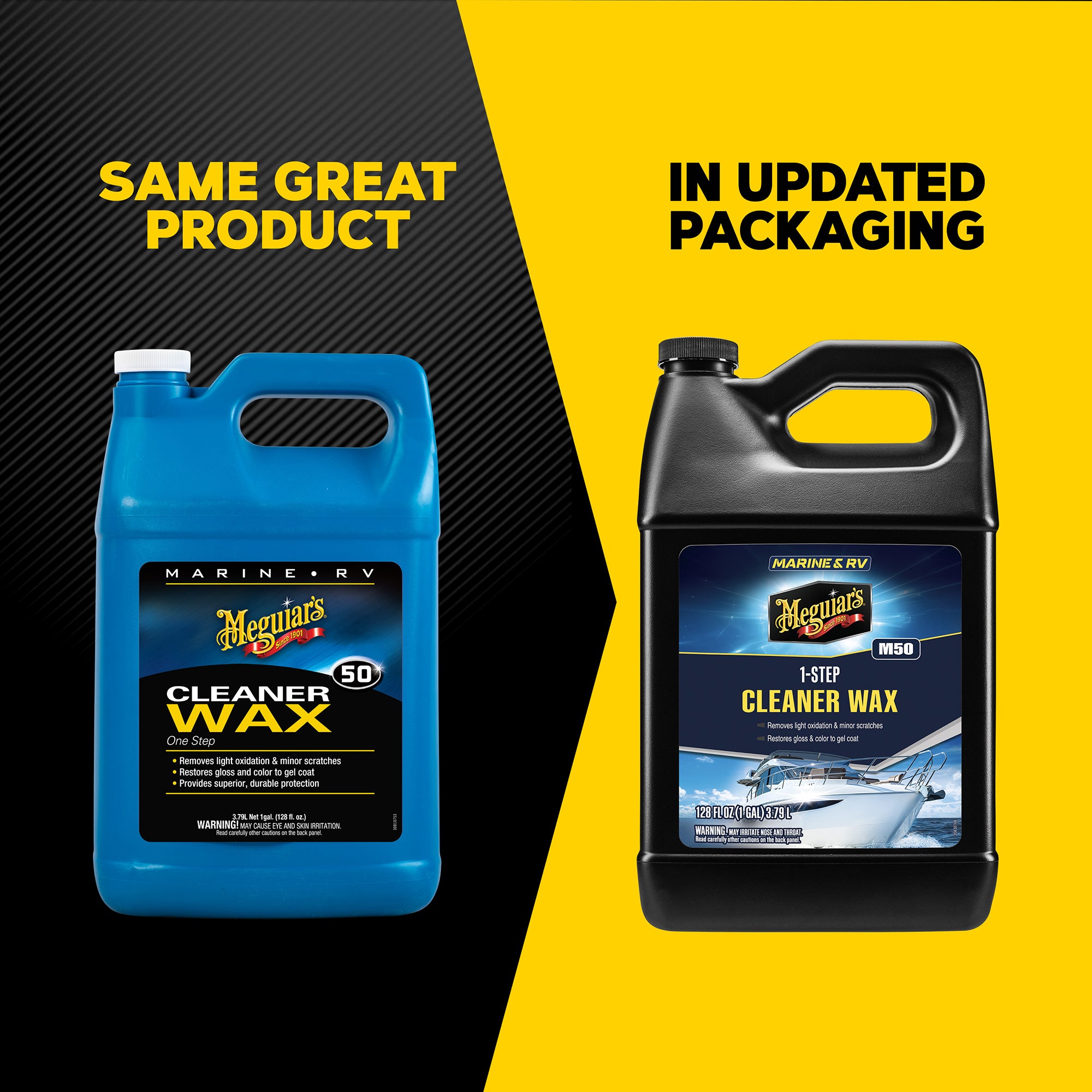 Meguiar's Marine/RV One Step Cleaner Wax, #50 - 1 gal.